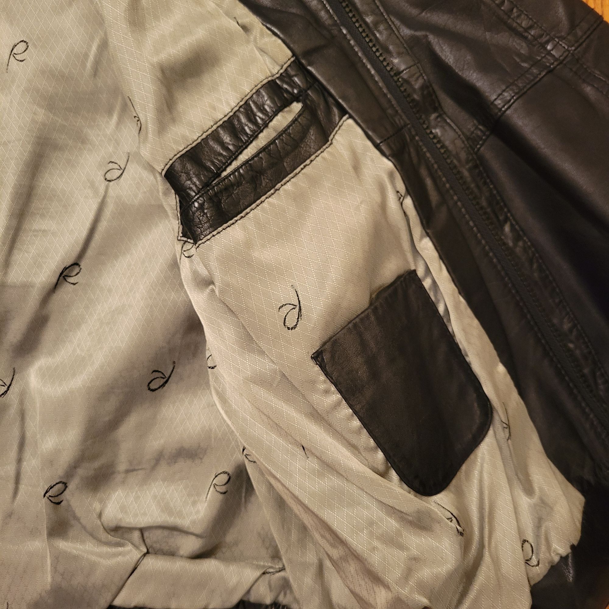 Remy Remy Black Leather Bomber Jacket 46 Korea Aviator 90s Y2K Size US XXL / EU 58 / 5 - 8 Thumbnail