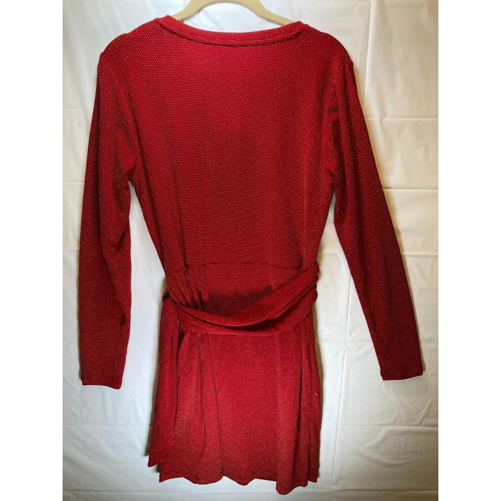 Michael Kors Michael Kors Women's Red Metallic D-Ring Tie T-Shirt Dress S Size S / US 4 / IT 40 - 5 Thumbnail