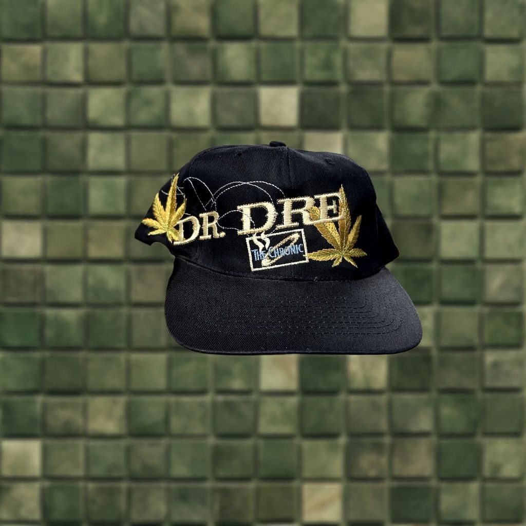 Vintage VINTAGE Dr. Dre The Chronic Rap Album Promo Music SnapBack Hat GEM 1992 90s Unisex Adults Black Adjustable One Size Fits Most Mens Womens Boys Girls Size ONE SIZE - 1 Thumbnail