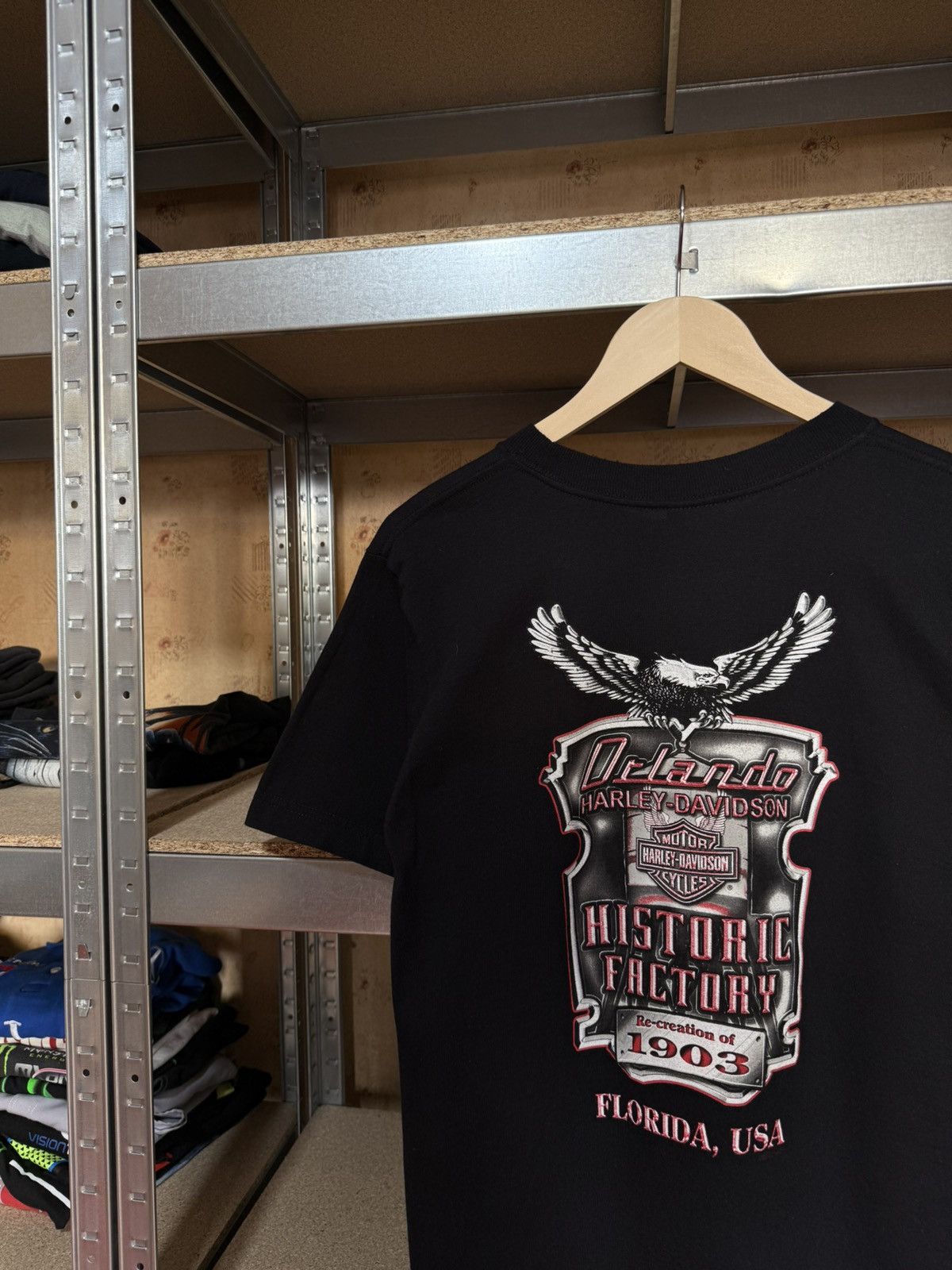 Harley Davidson × Vintage Vintage 2006 Harley Davidson Orlando Factory T-Shirt Y2K Size US M / EU 48-50 / 2 - 4 Thumbnail