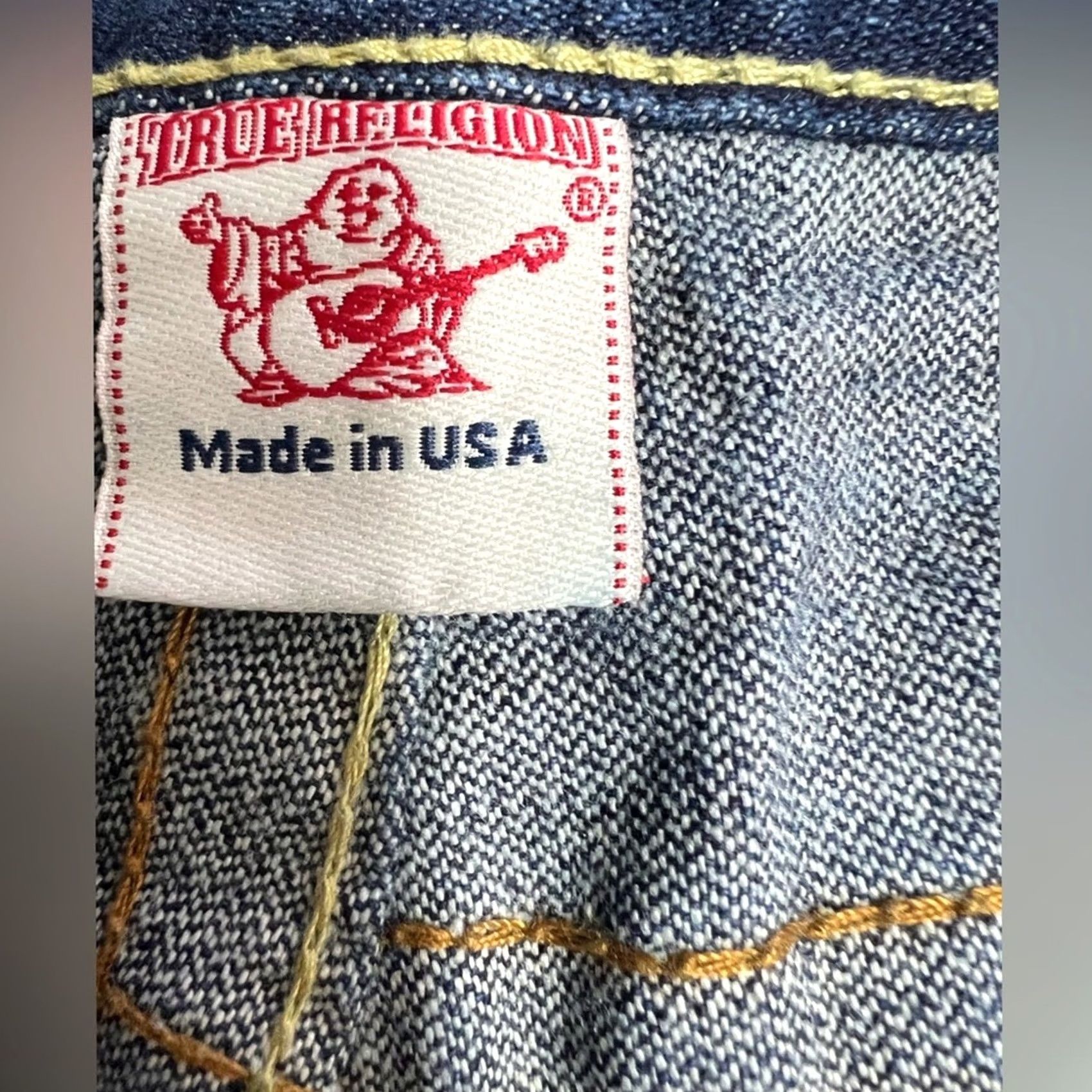 True Religion VTG True Religion Bobby Big T Baggy Denim Jeans Mens 32x34 Blue Thick Stitch Wide-Leg Short Description Not Included Size US 32 / EU 48 - 7 Thumbnail