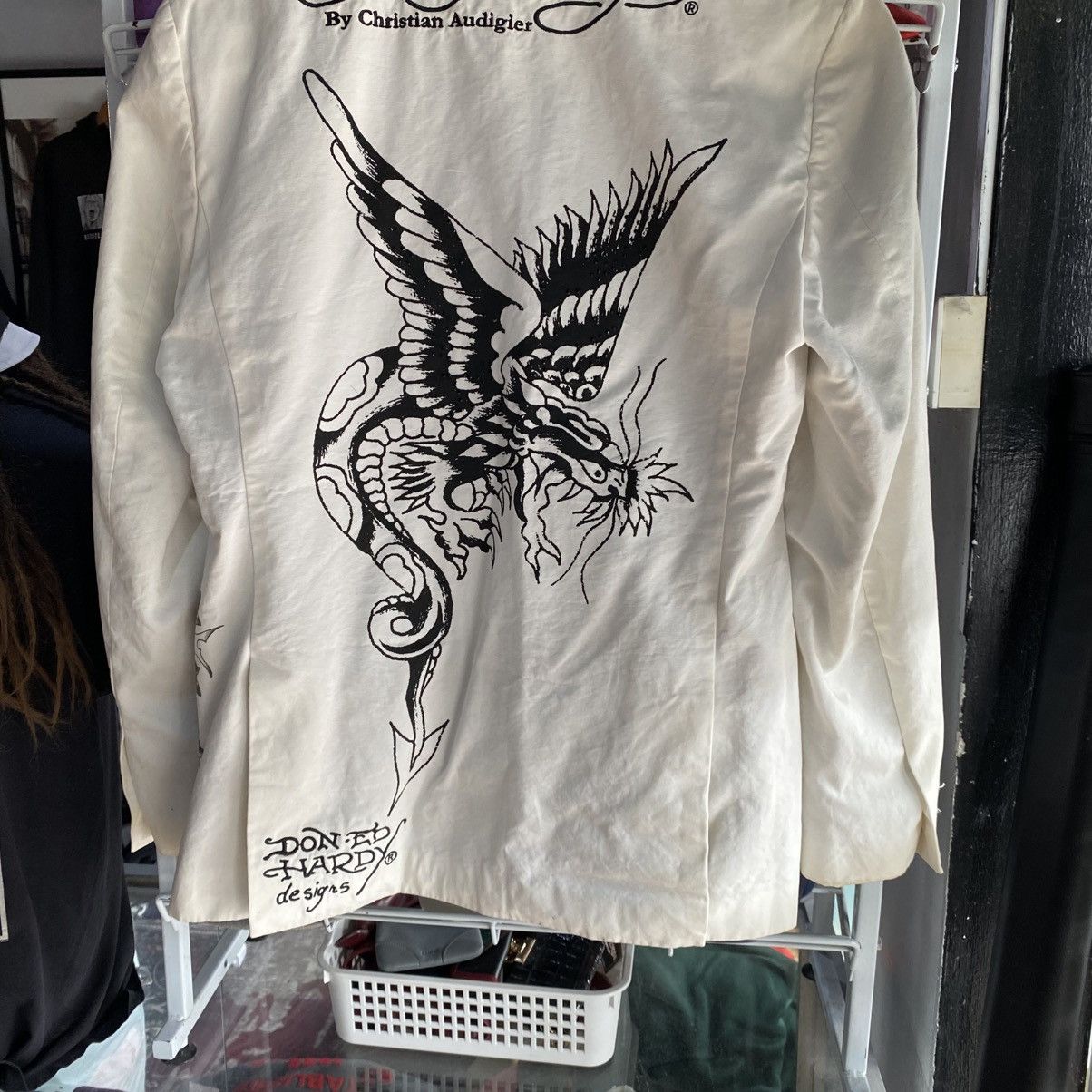 Christian Audigier × Ed Hardy Ed Hardy By Christian Audigier Blazer - Small Size 40S - 5 Thumbnail