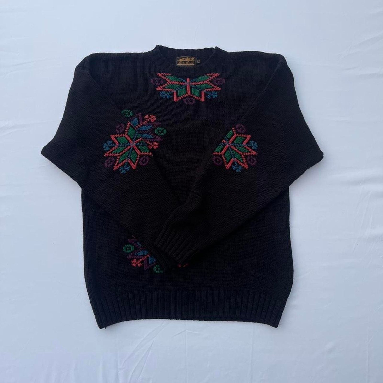Eddie Bauer Vtg Eddie Bauer Sweater Mens Large Snowflake Pattern Design Size US L / EU 52-54 / 3 - 1 Thumbnail