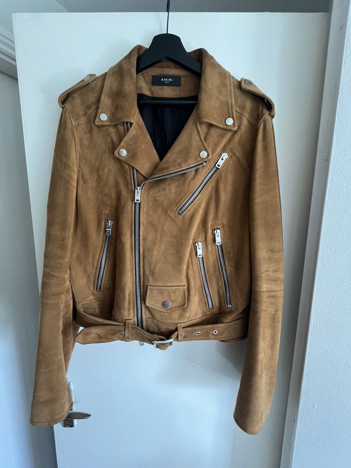 Amiri Amiri Tobacco Biker Jacket Size US L / EU 52-54 / 3 - 1 Thumbnail