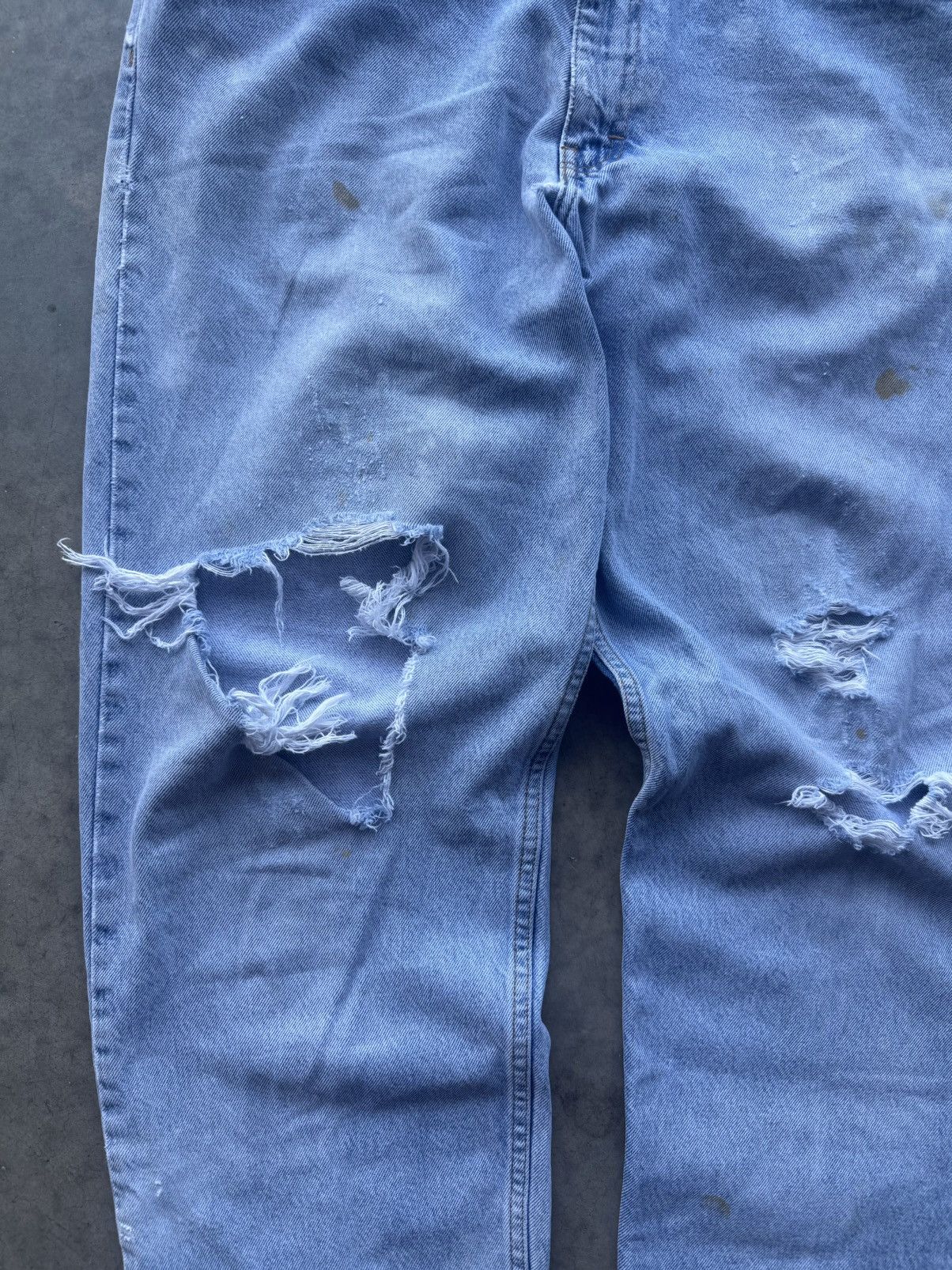 Calvin Klein Vintage Calvin Klein Distressed Ripped Denim 90s 36/32 Size US 36 / EU 52 - 2 Thumbnail