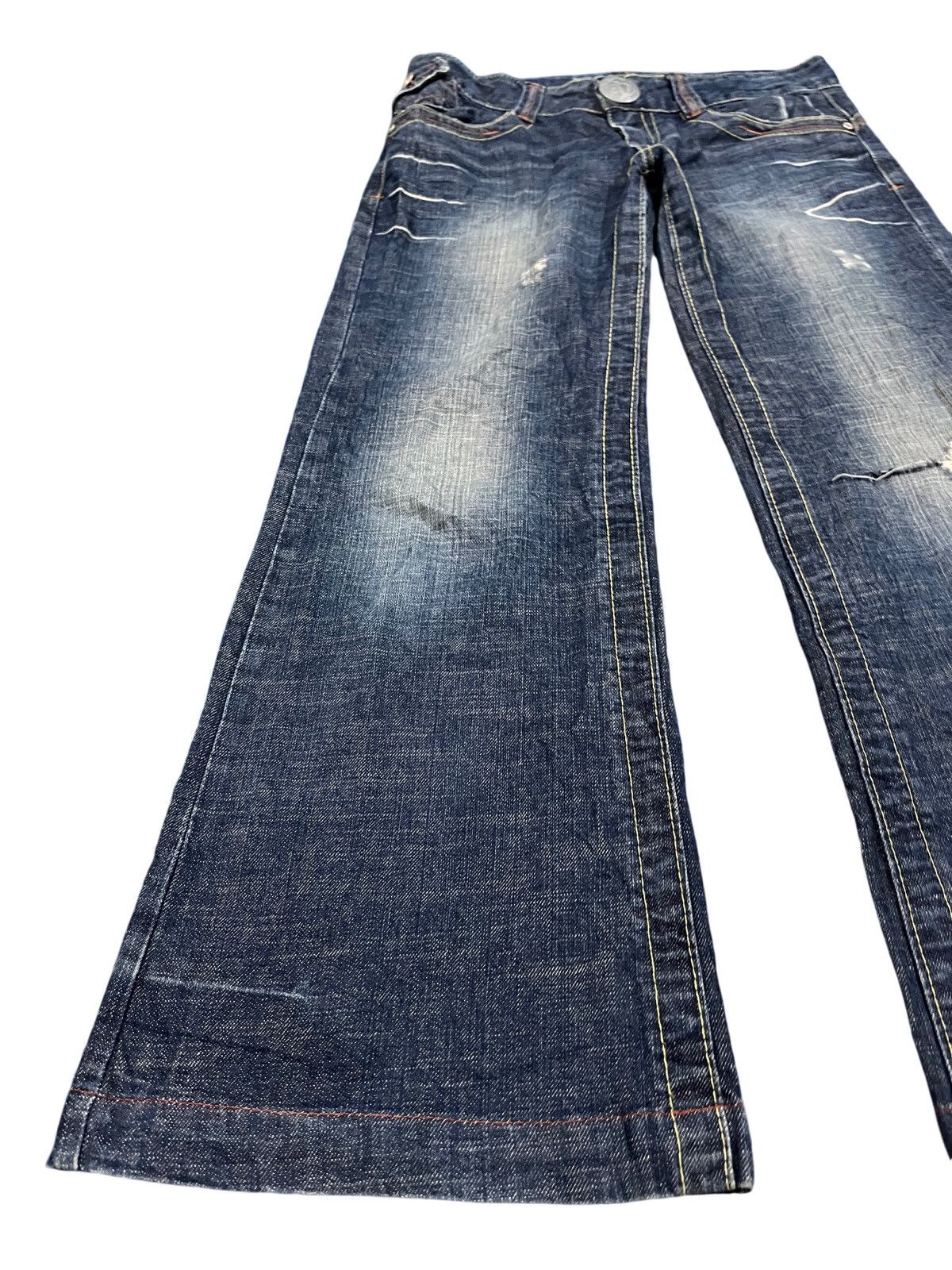 Ed Hardy Vintage Red Pepper Bell Bottom Flare Denim Size US 32 / EU 48 - 3 Thumbnail