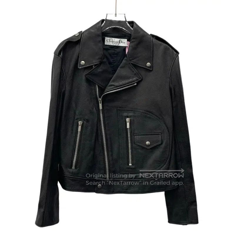 Dior Dior Black Leather Women's Jacket . Size M / US 6-8 / IT 42-44 - 1 Thumbnail