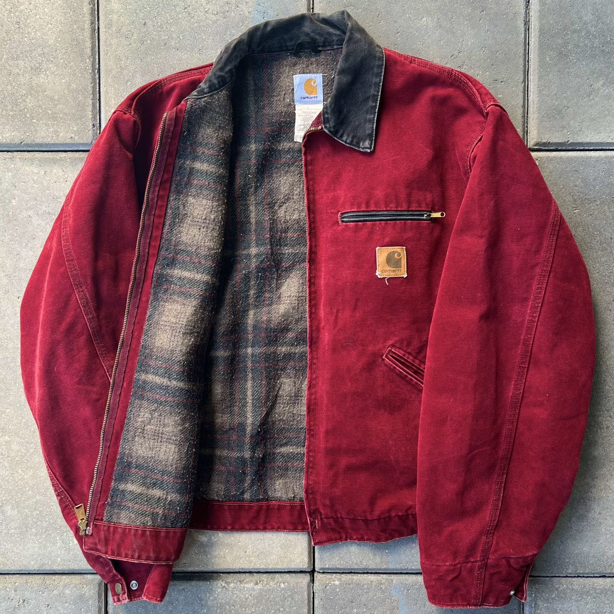 Carhartt × Vintage Carhartt J97 CRI crimson detroit jacket
