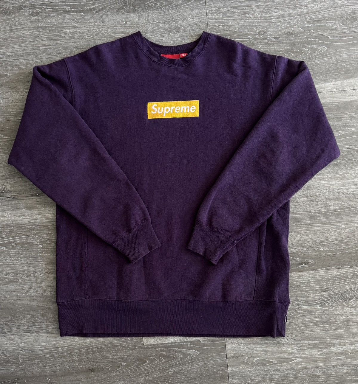 Supreme Supreme Lakers Box Logo Crewneck 1999 Size US XL / EU 56 / 4 - 2 Thumbnail