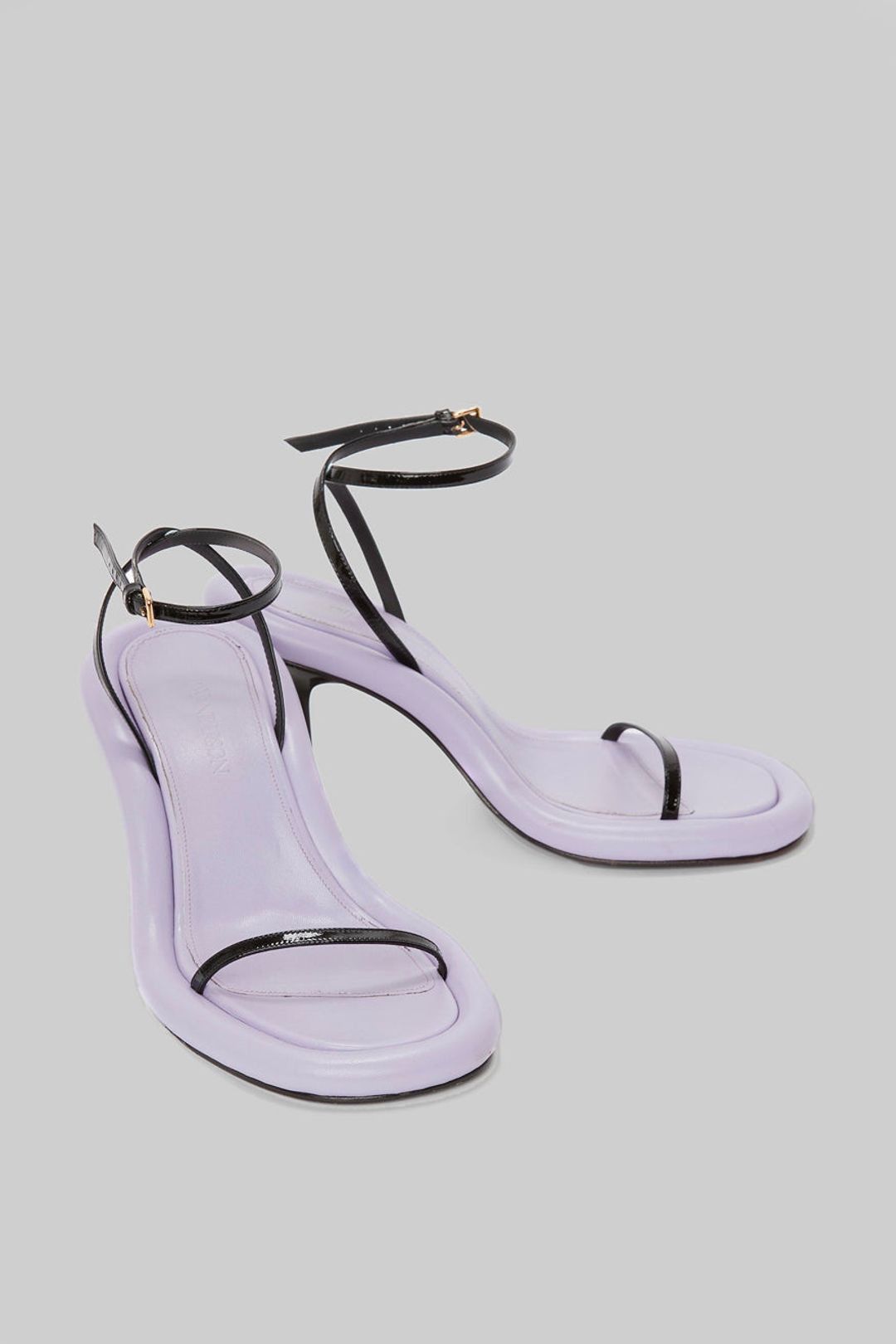 JW Anderson o1mle0824 Bumper Heel Sandals in Black / Lilac Size US 6 / IT 36 - 2 Thumbnail