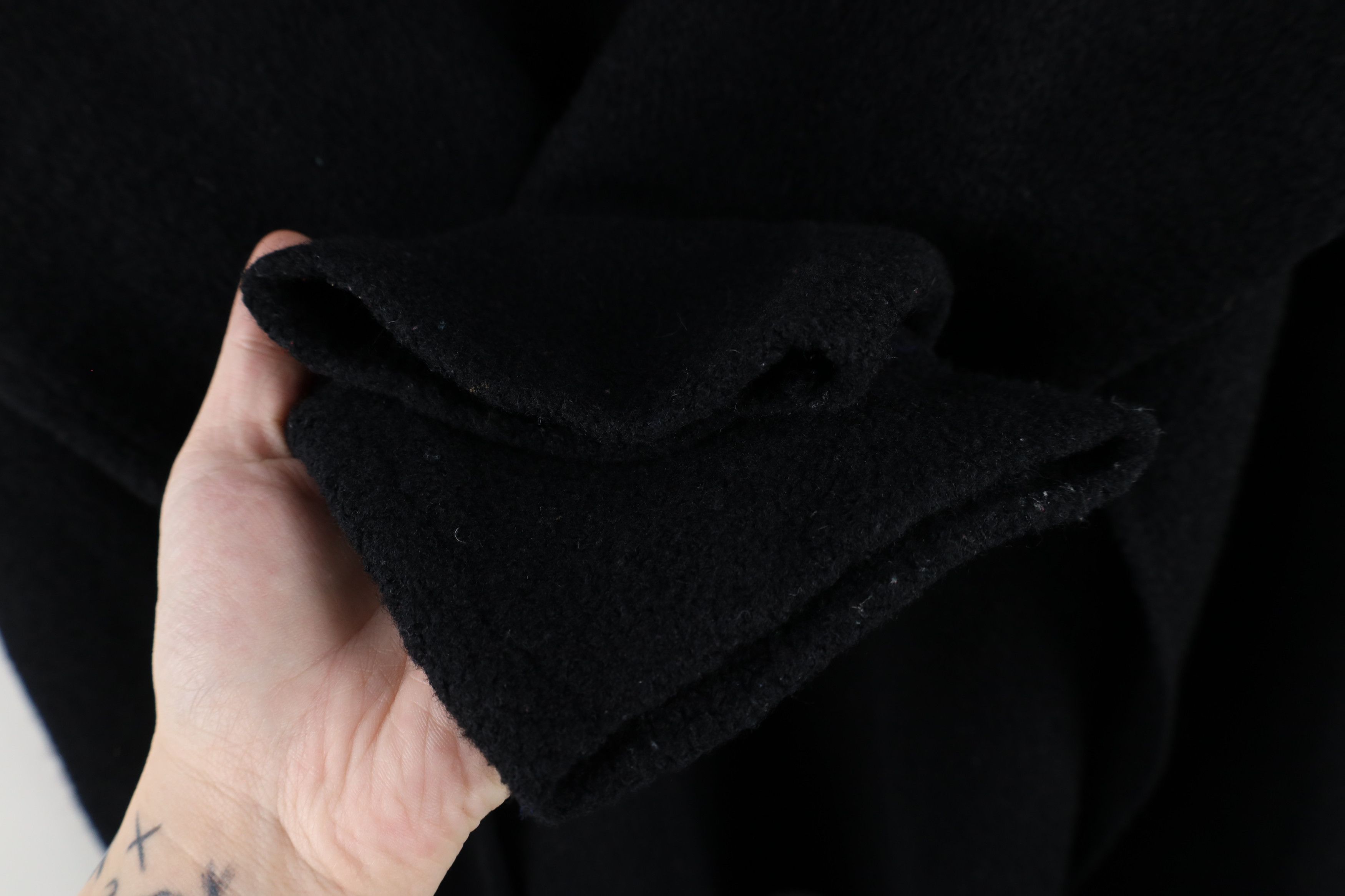 Eileen Fisher × Vintage Eileen Fisher Wool Collared Top Button Sweater Black Size M / US 6-8 / IT 42-44 - 5 Thumbnail