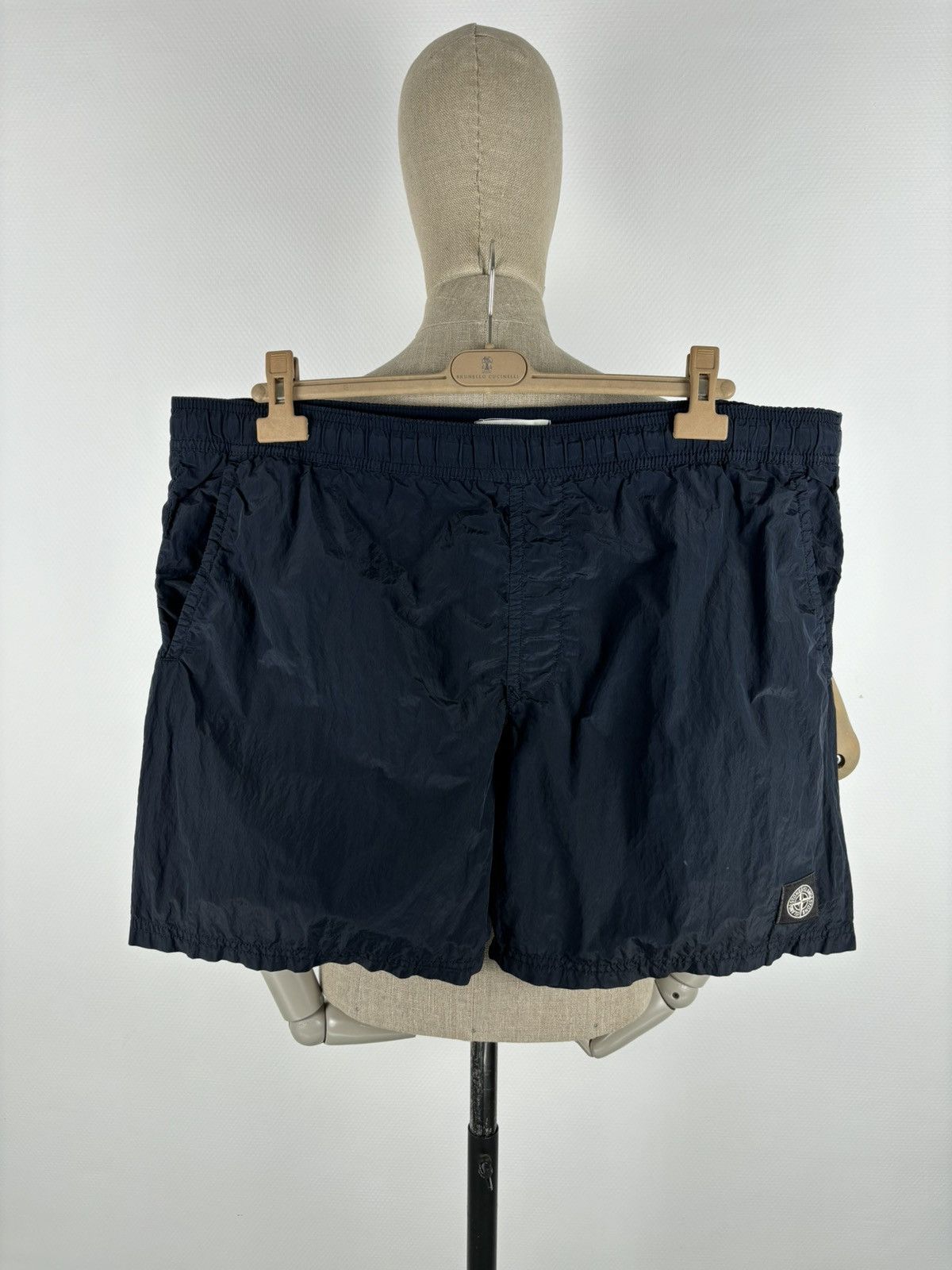Stone Island Shadow Project SS17 Massimo Osti Nylon Metal Dark Navy Swim Trunk Lined Shorts Baggies Size US 37 - 6 Thumbnail