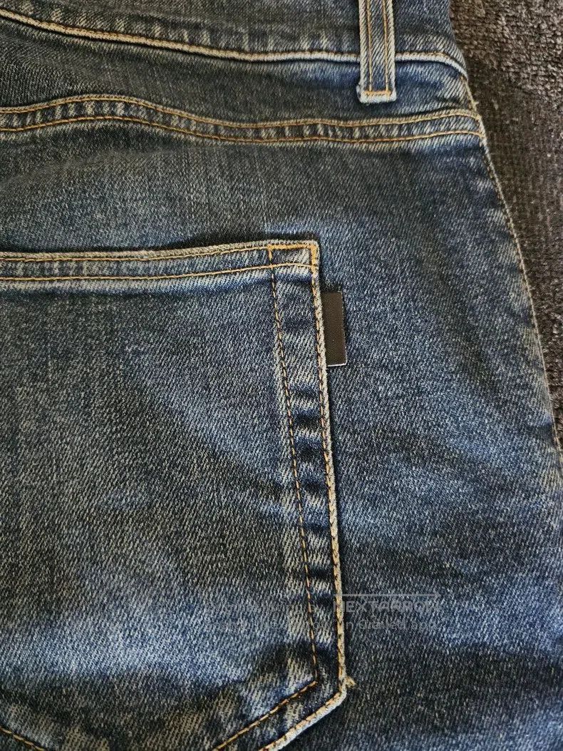 Saint Laurent Paris Saint Laurent D02 Distressed Denim Jeans. Size US 31 - 5 Thumbnail