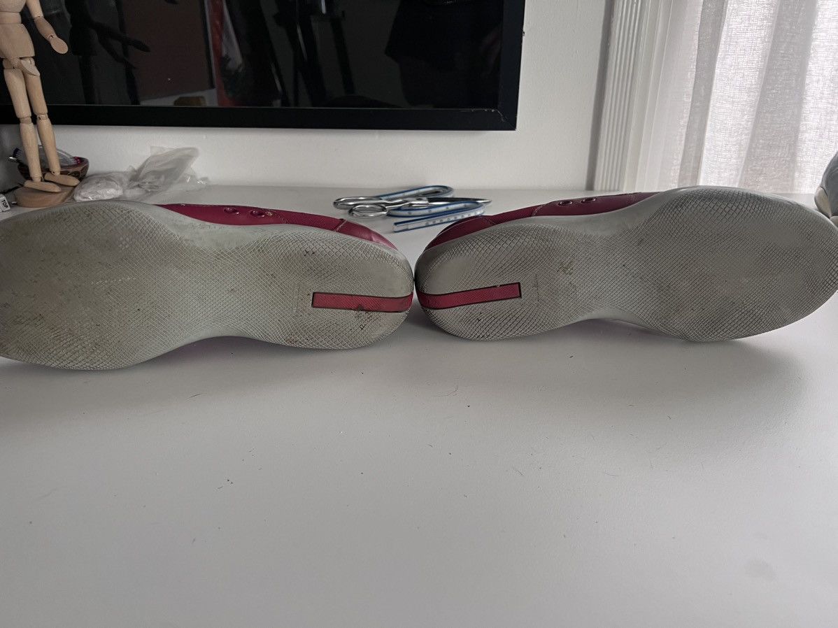 Prada × Vintage Prada Vintage Red Leather Slip Ons Size US 10.5 / EU 43-44 - 7 Thumbnail