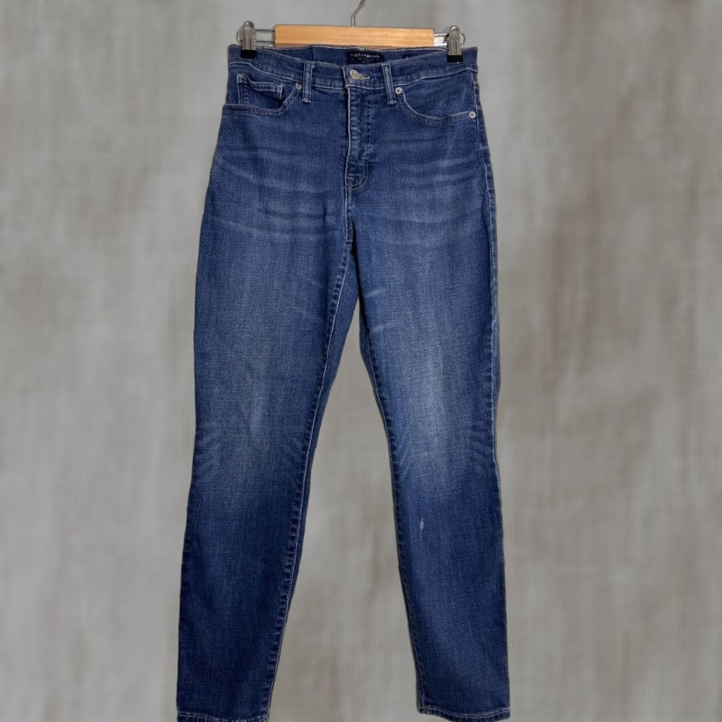 Lucky Brand Lucky Brand Bridgette Skinny Jeans Dark Wash 8 29 Inseam Womens 8/29 High Rise Stain Blue Denim Shirt? Size ONE SIZE - 1 Thumbnail
