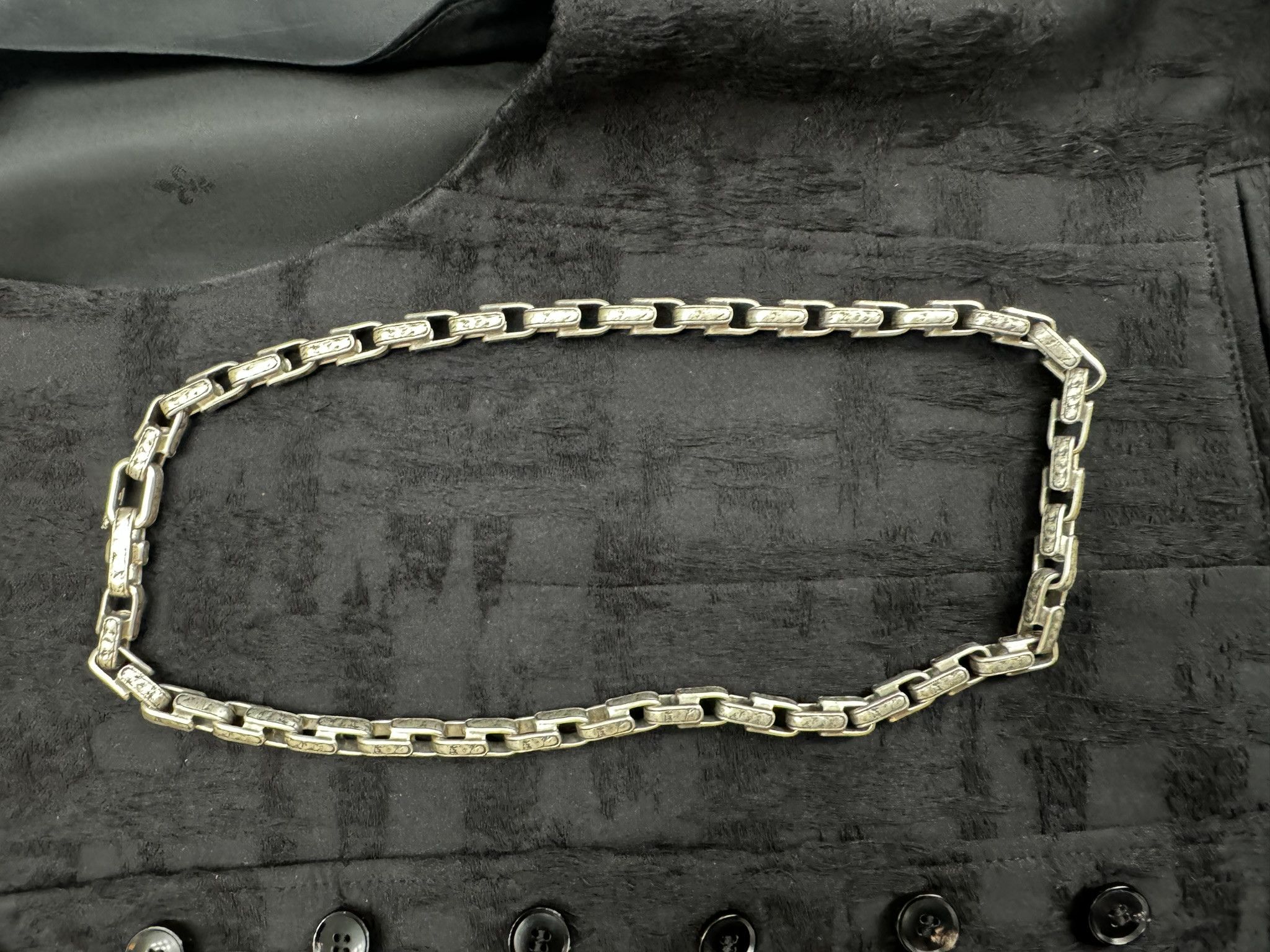 John Varvatos JOHN VARVATOS Distressed"Chain Necklace in .925 MSRP $1598 Size ONE SIZE - 4 Thumbnail