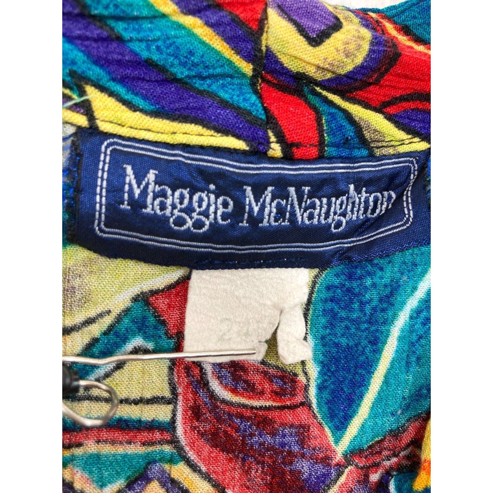 Vintage VINTAGE Maggie McNaughton Blouse Womens 24W Top Hawaiian Shirt Shoulder Pads Size 3XL / US 20-22 - 2 Thumbnail