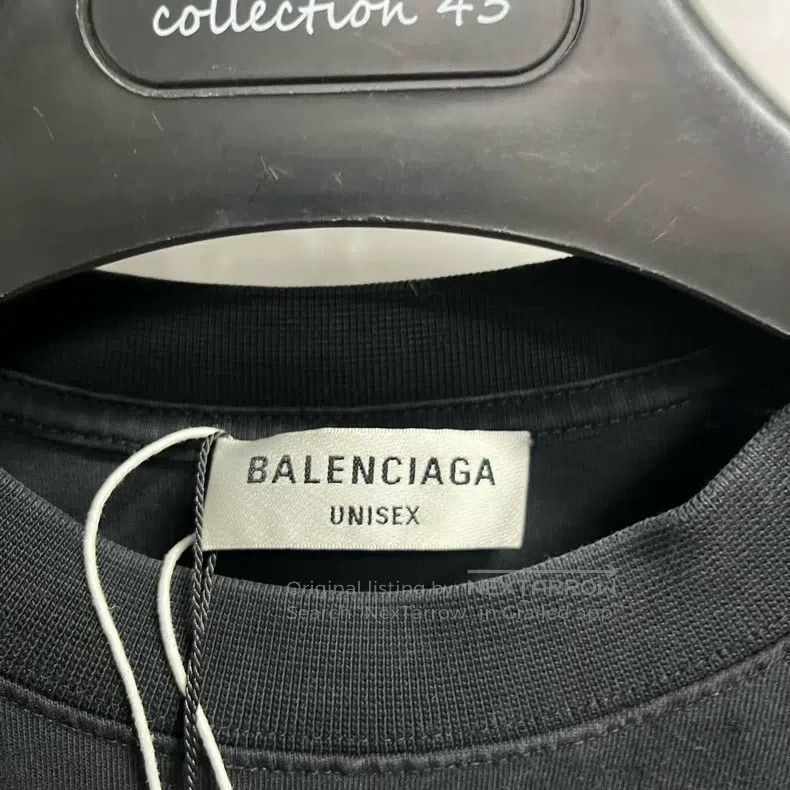 Balenciaga Balenciaga Black solid color letter logo pattern short-sle Size US M / EU 48-50 / 2 - 2 Thumbnail
