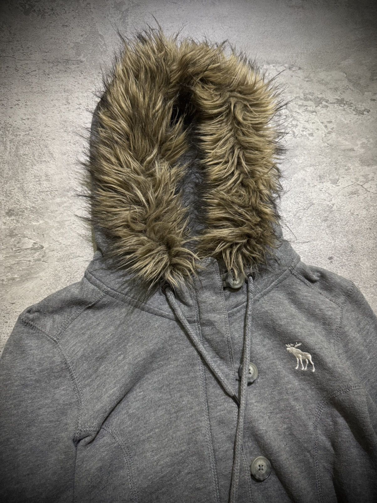 Abercrombie & Fitch Abercrombi & Fitch Ifsixwasnine Fur poem style Zip Hoodie Size US S / EU 44-46 / 1 - 3 Thumbnail