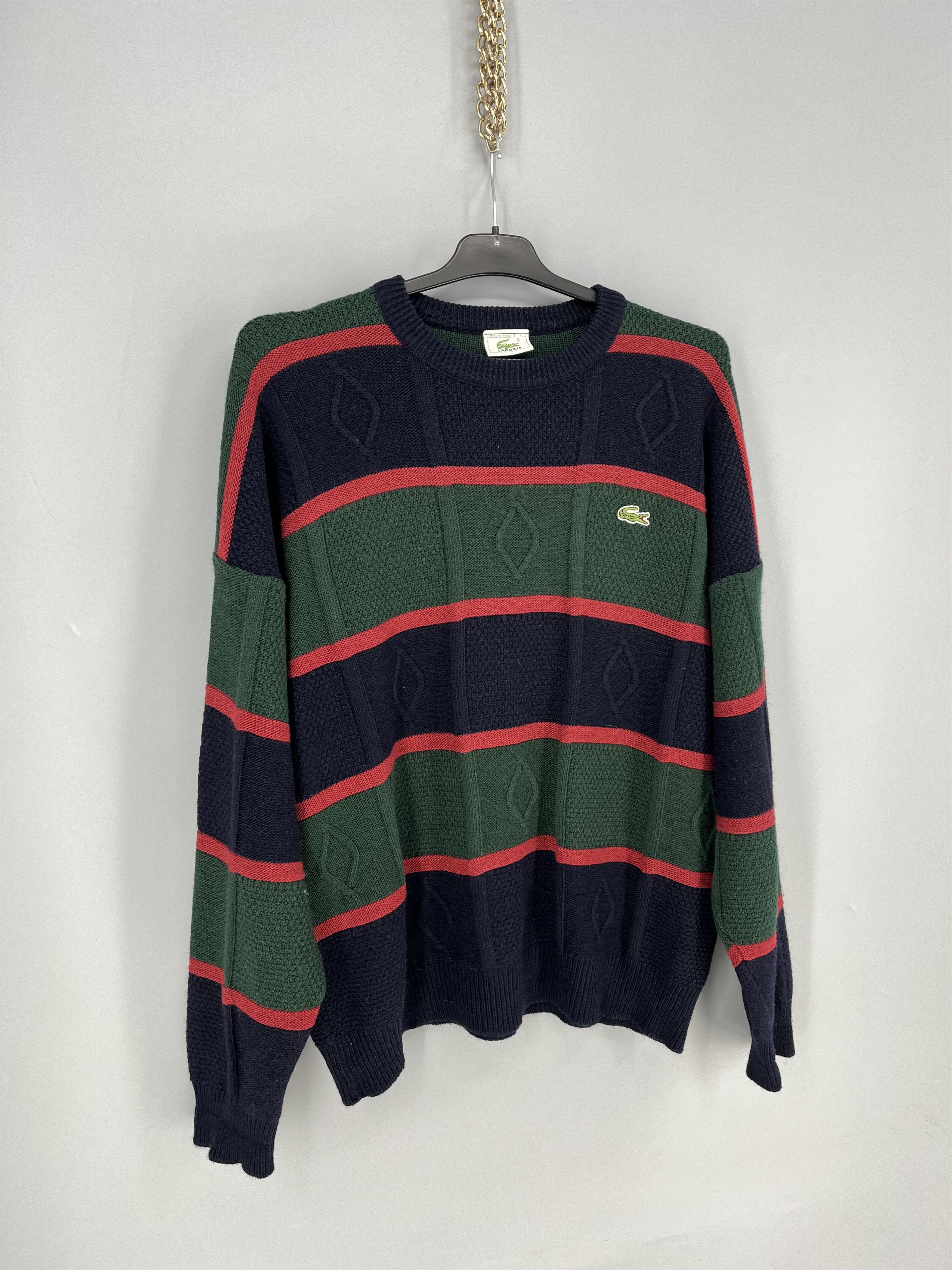 Lacoste Vintage 90S Chemise Lacoste Knitted Sweatshirt Size US M / EU 48-50 / 2 - 2 Thumbnail