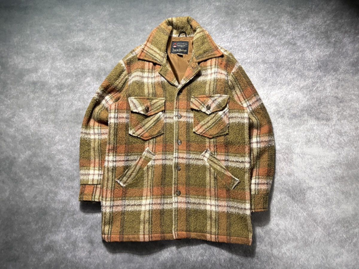 Vintage Vintage Plaid Jacket Lined Chore Coat Wool Deacon Bros Hunt Size US L / EU 52-54 / 3 - 20 Thumbnail