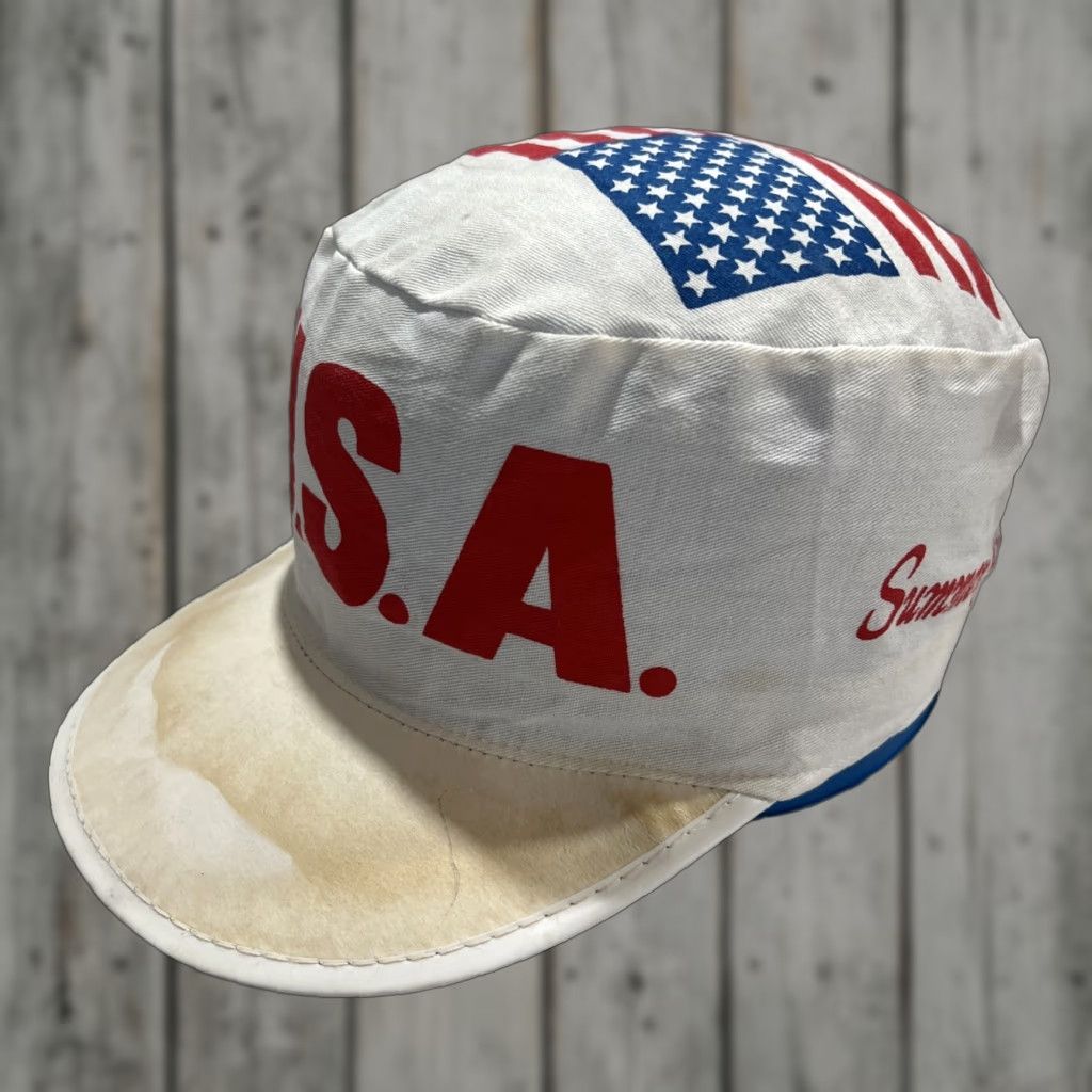 Vintage VINTAGE 1984 Olympics Painters Cap Hat Summer Games White One Size Mens Size ONE SIZE - 1 Thumbnail