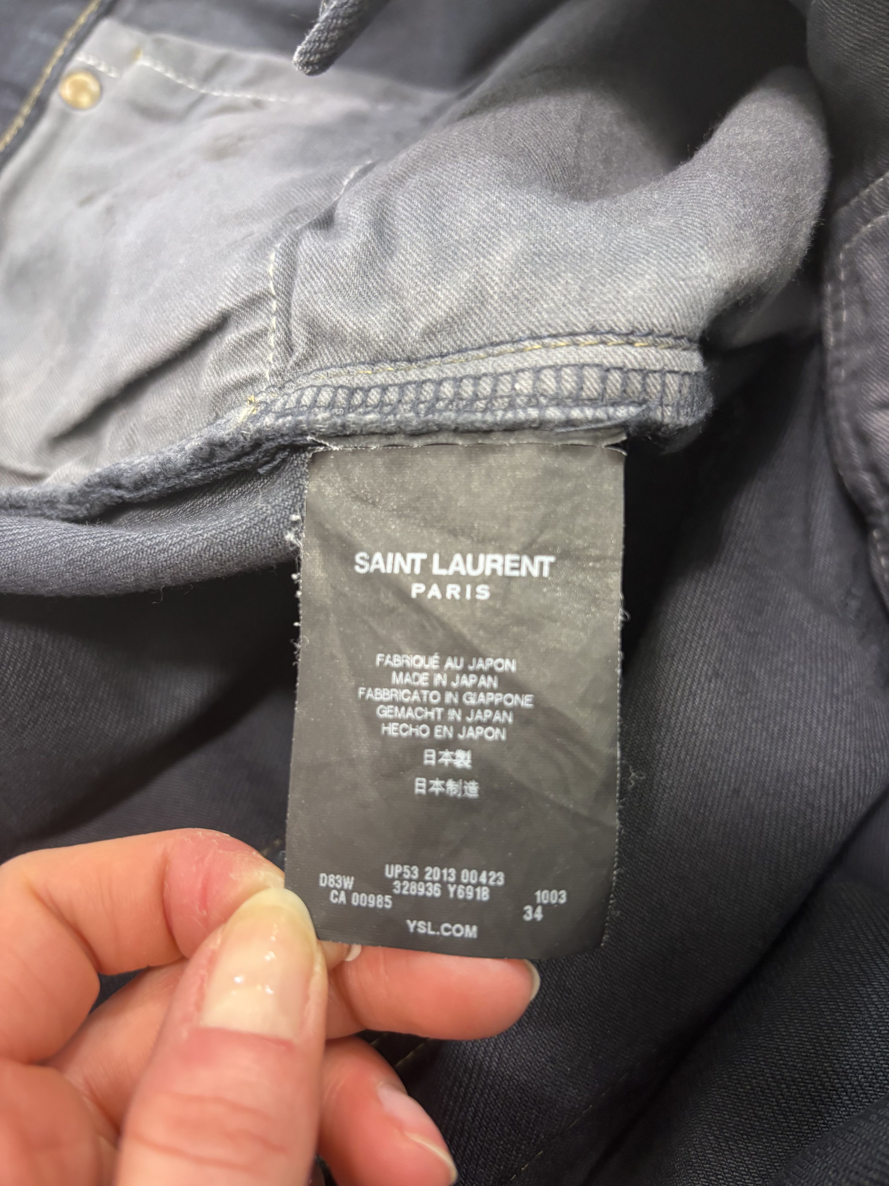 Saint Laurent Paris Saint Laurent Marble Jeans Size US 34 / EU 50 - 3 Thumbnail