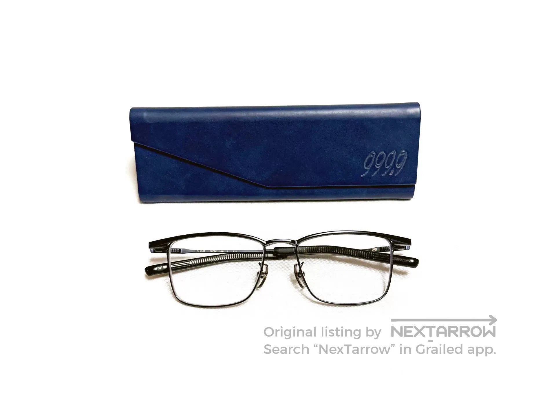 Japanese Brand four nines 999.9 Titanium Eyeglasses Frame. Size ONE SIZE - 1 Thumbnail