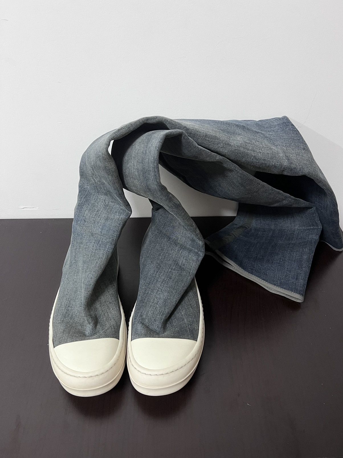 Rick Owens Drkshdw Rick owens drkshdw ramones thigh high sock sz 37.5 Size US 7.5 / IT 37.5 - 1 Thumbnail