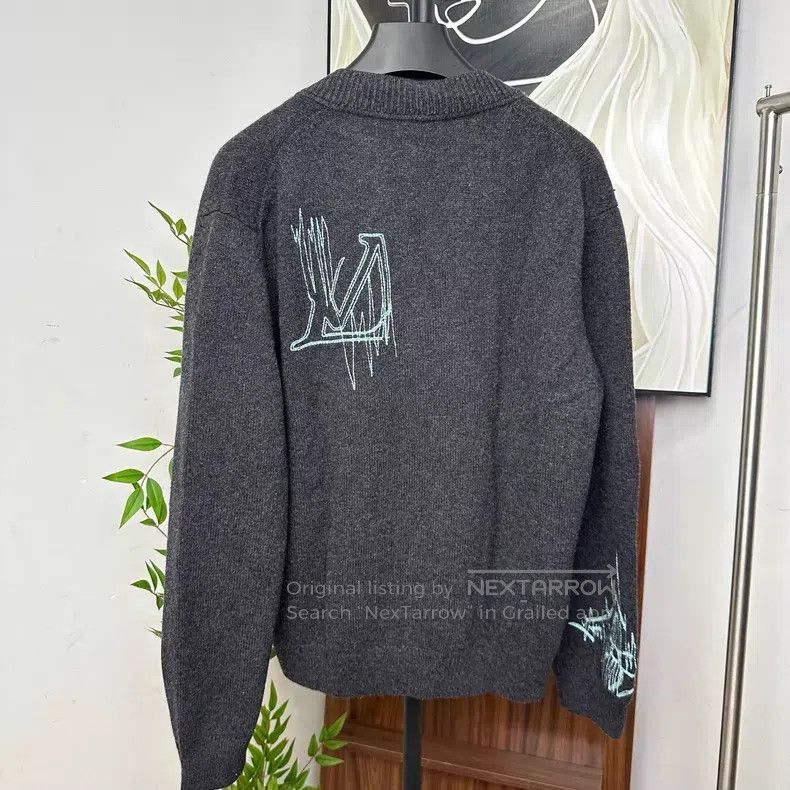 Louis Vuitton Louis Vuitton Green Embroidered Floral Back Logo Letter Gr Size US L / EU 52-54 / 3 - 2 Thumbnail