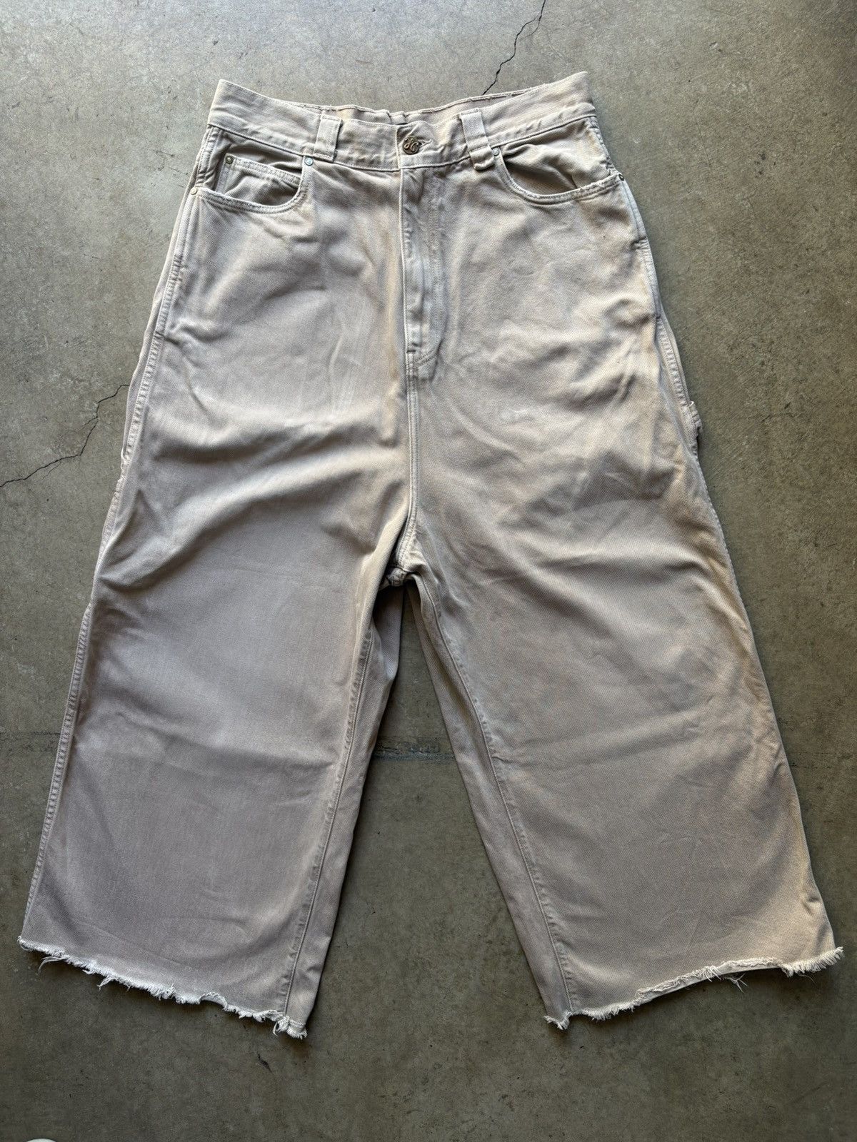 Willy Chavarria Willy Chavarria Wide Leg Carpenter Pants in Travertine - 34 Size US 34 / EU 50 - 3 Thumbnail