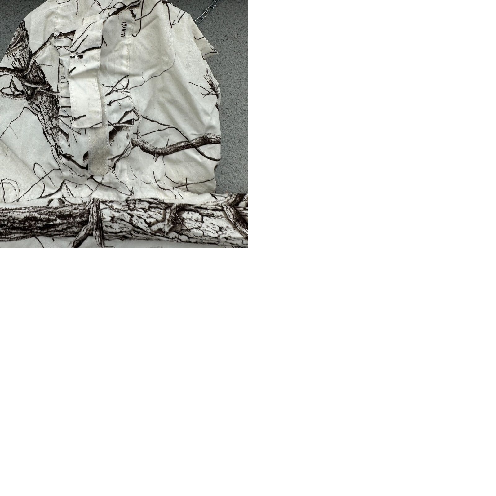 Vintage VINTAGE Huntworth White Tree Camo Lightweight Hooded Jacket Mens Large Full Zip Size US L / EU 52-54 / 3 - 10 Thumbnail