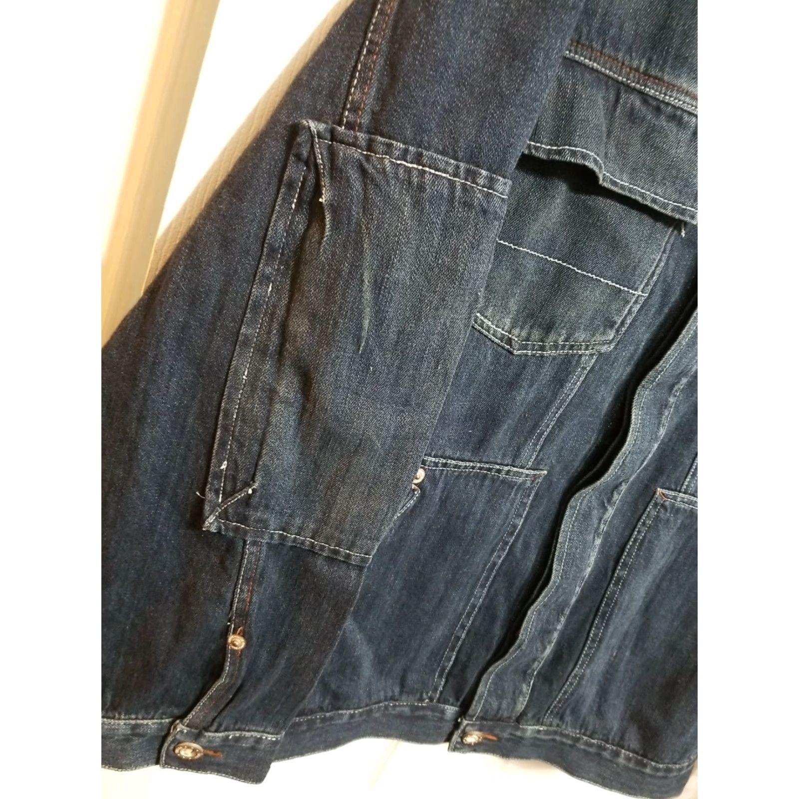 Enyce VINTAGE Enyce Denim UTILITY Jean Jacket XL Men Blue Denim Jacket Jeans Casual Button-Down Collar - Size US 36 / EU 52 - 3 Thumbnail