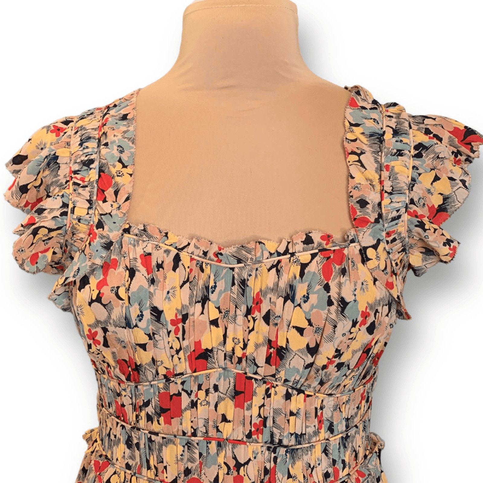 Sea New York Sea New York Ensley Flutter Sleeve Silk Midi Dress Large Size L / US 10 / IT 46 - 6 Thumbnail