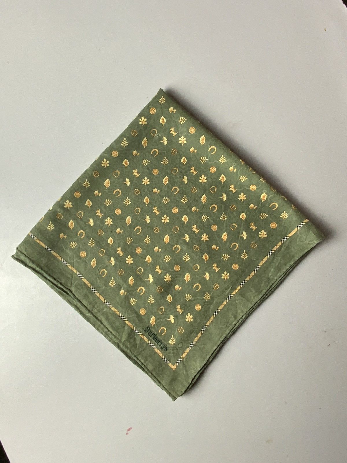 Burberry Burberry’s Spellout Embroidery Monogram Bandana Handkerchief Size ONE SIZE - 3 Thumbnail