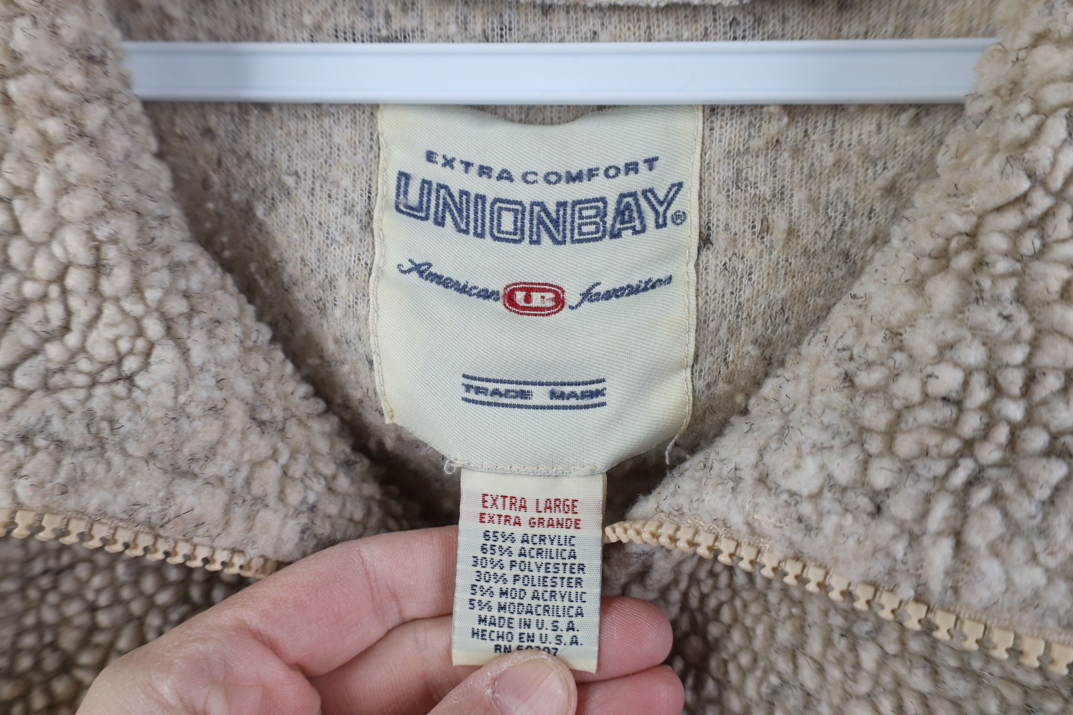UNIONBAY Vintage 90s Unionbay Surfing Deep Pile Fleece Sweater USA Size US XL / EU 56 / 4 - 6 Thumbnail