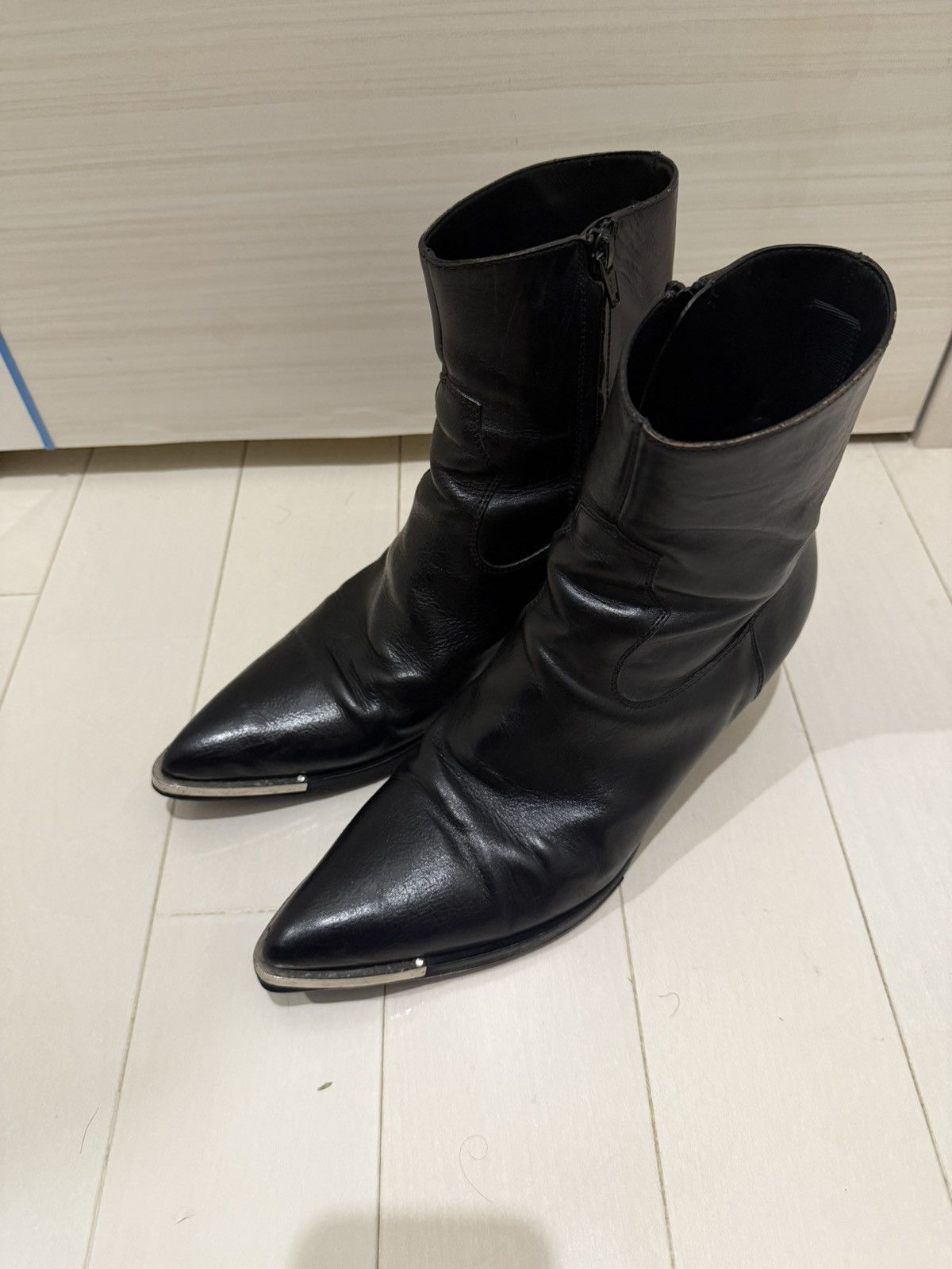 Celine × Hedi Slimane 19SS 40mm Python Jacno Zipped Boots sz41.5