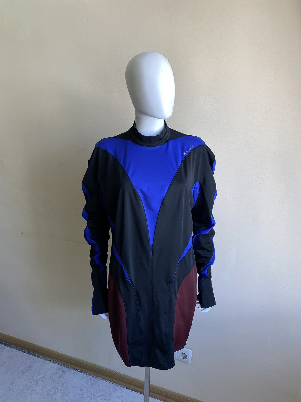 H&M × Mugler Mugler x H&M Womens Spiral Paneled Mini Dress Size XL Size XL / US 12-14 / IT 48-50 - 3 Thumbnail