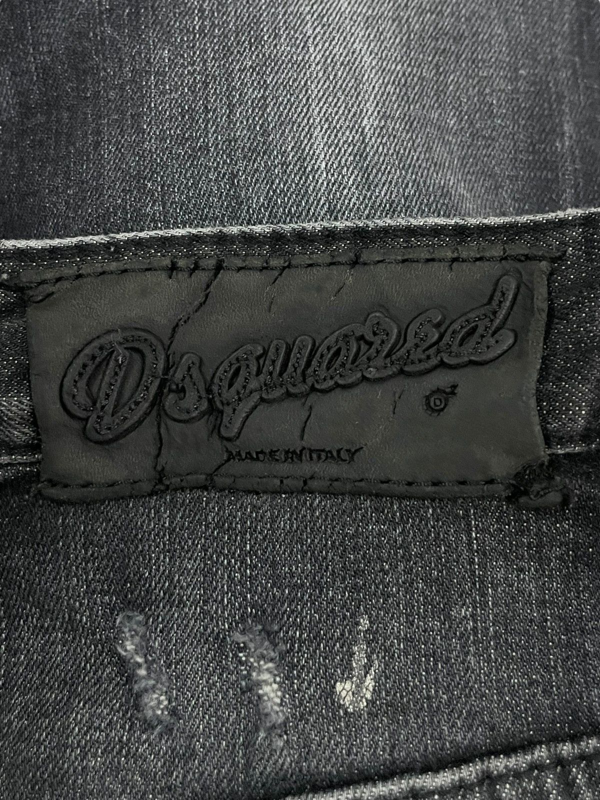 Dsquared2 Dsquared2 Grey Wash Scratch Avant Garde Style Ripped Jeans Size US 31 - 16 Thumbnail