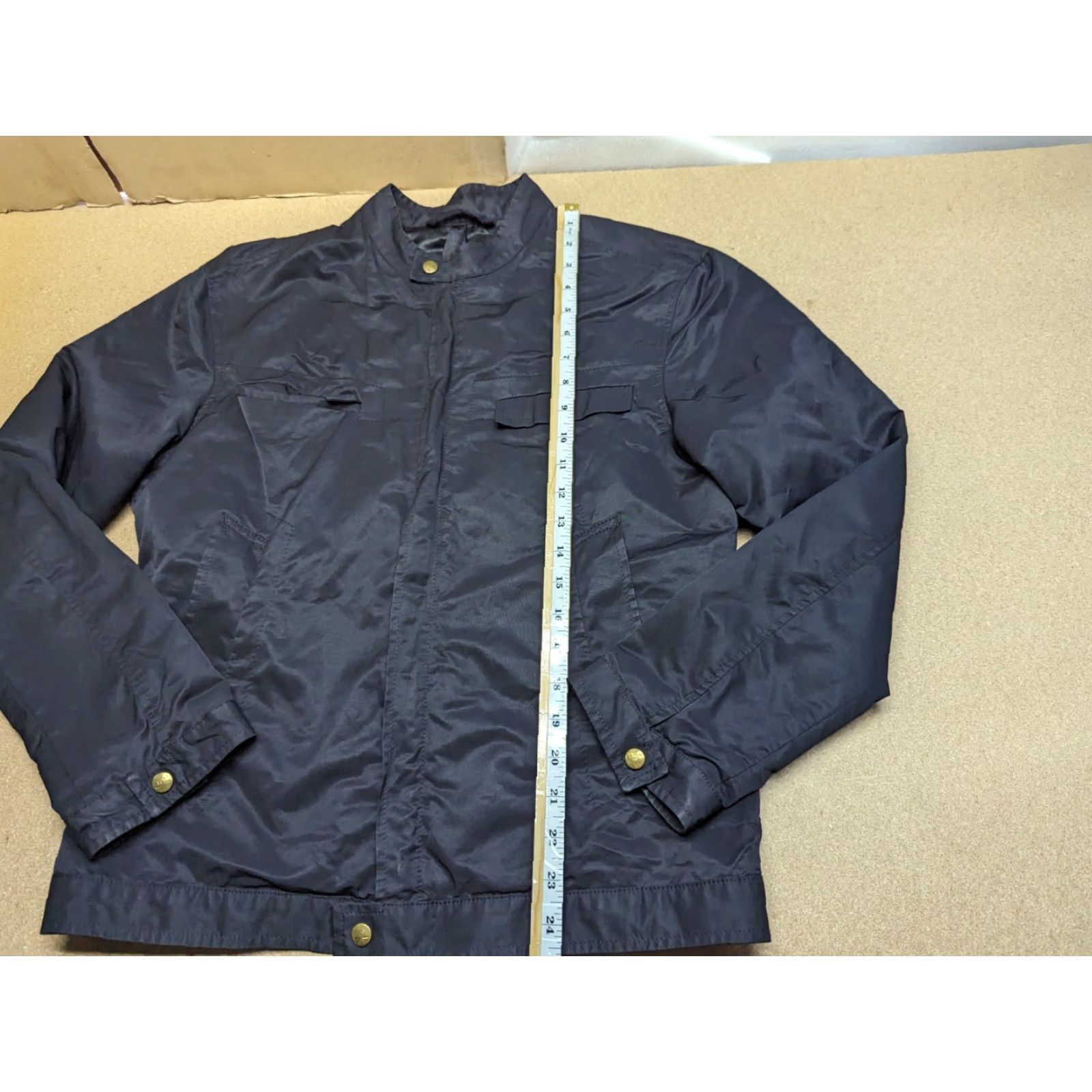 J.Lindeberg J. Lindeberg Jacket Mens Size M Black Full Zip Biker Pockets Size US M / EU 48-50 / 2 - 5 Thumbnail