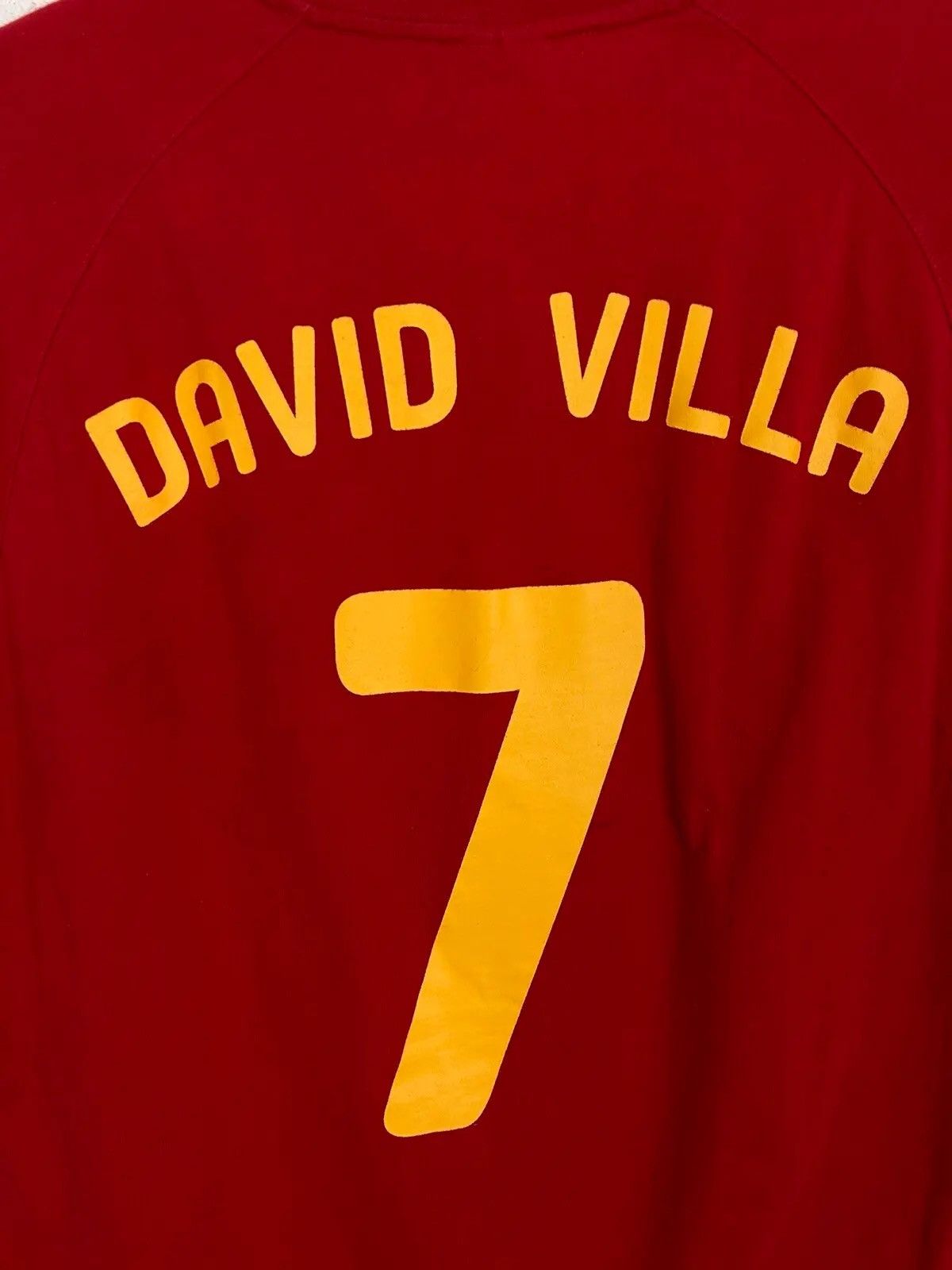 Adidas 00s Vintage Adidas Spain #7 David Villa Short Sleeve T-Shirt Size US XL / EU 56 / 4 - 5 Thumbnail