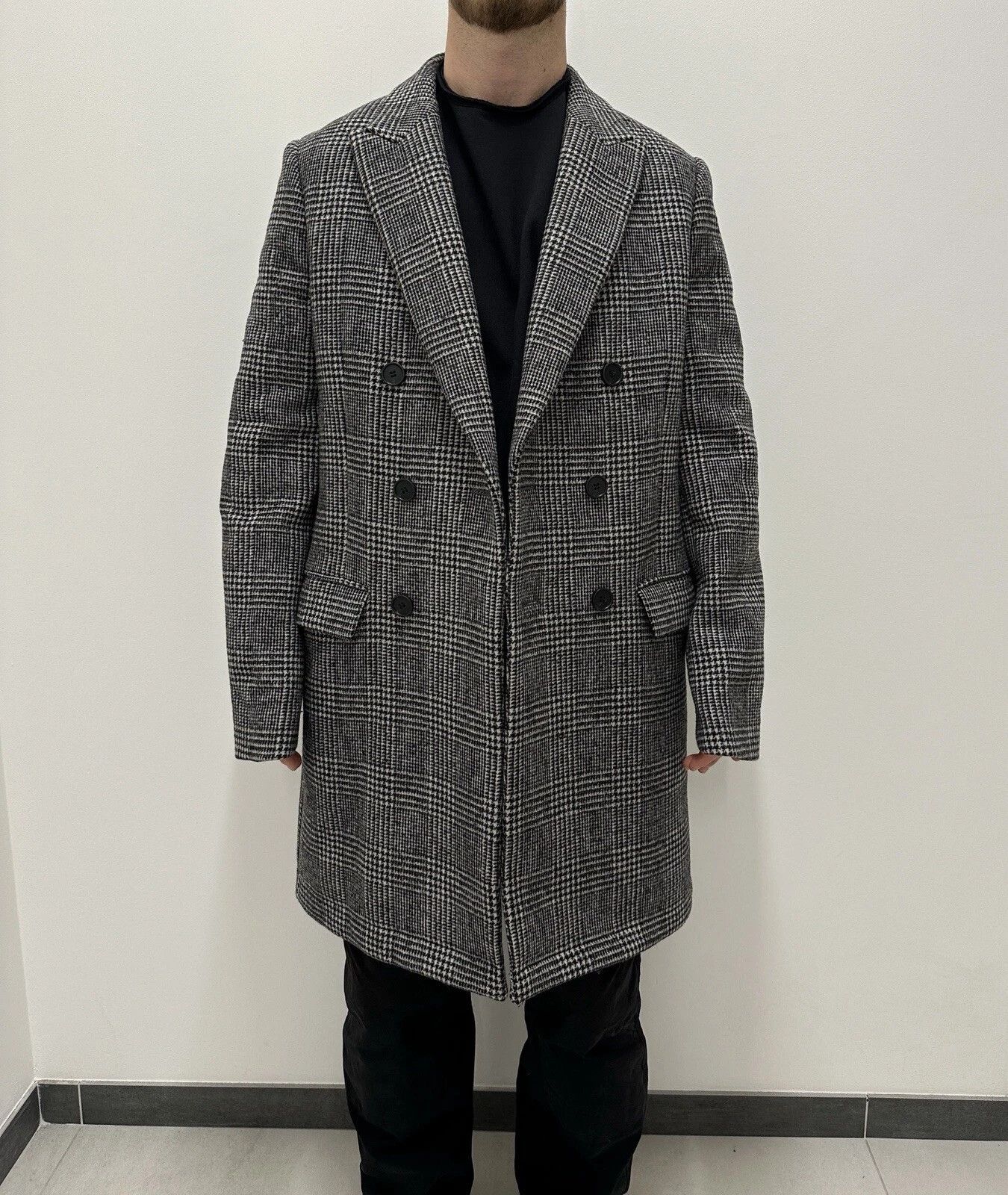 Allsaints Danson Coat Double Breasted Mens size L