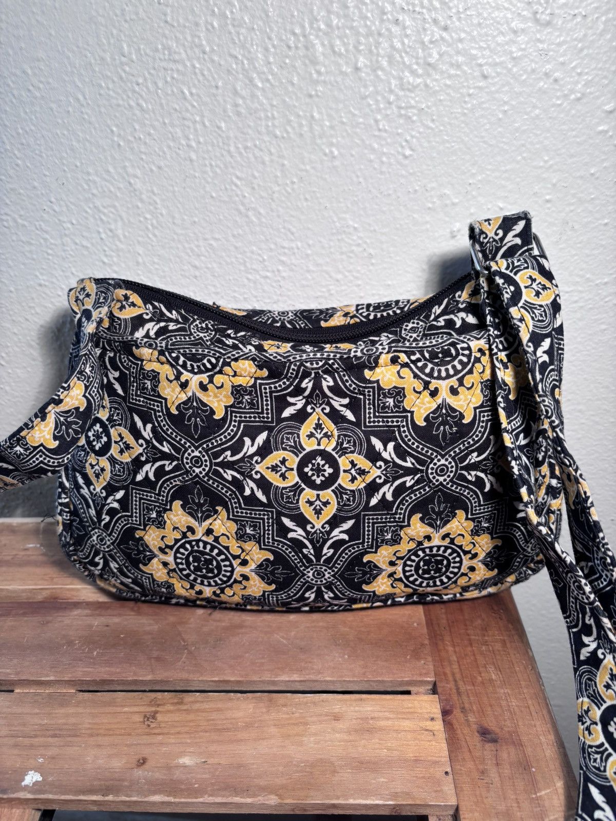 Vintage Quilted Printed Crossbody Bag Size ONE SIZE - 5 Thumbnail