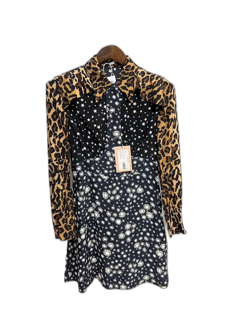 Miu Miu Miu Miu Leopard Print Silk Shirt-yf Size US M / EU 48-50 / 2 - 1 Thumbnail