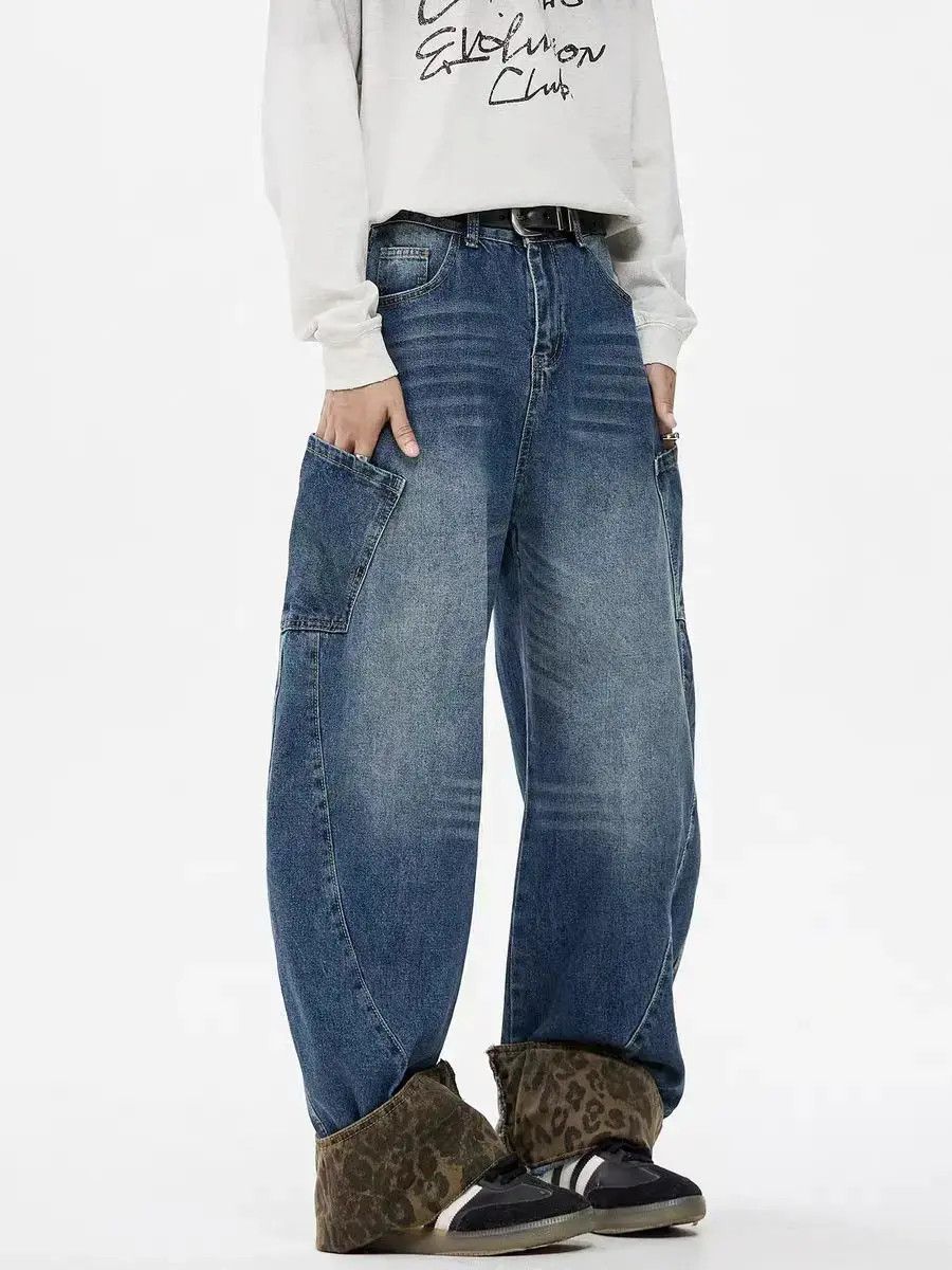 Japanese Brand Leopard print patchwork washed scimitar jeans Size US 32 / EU 48 - 2 Thumbnail