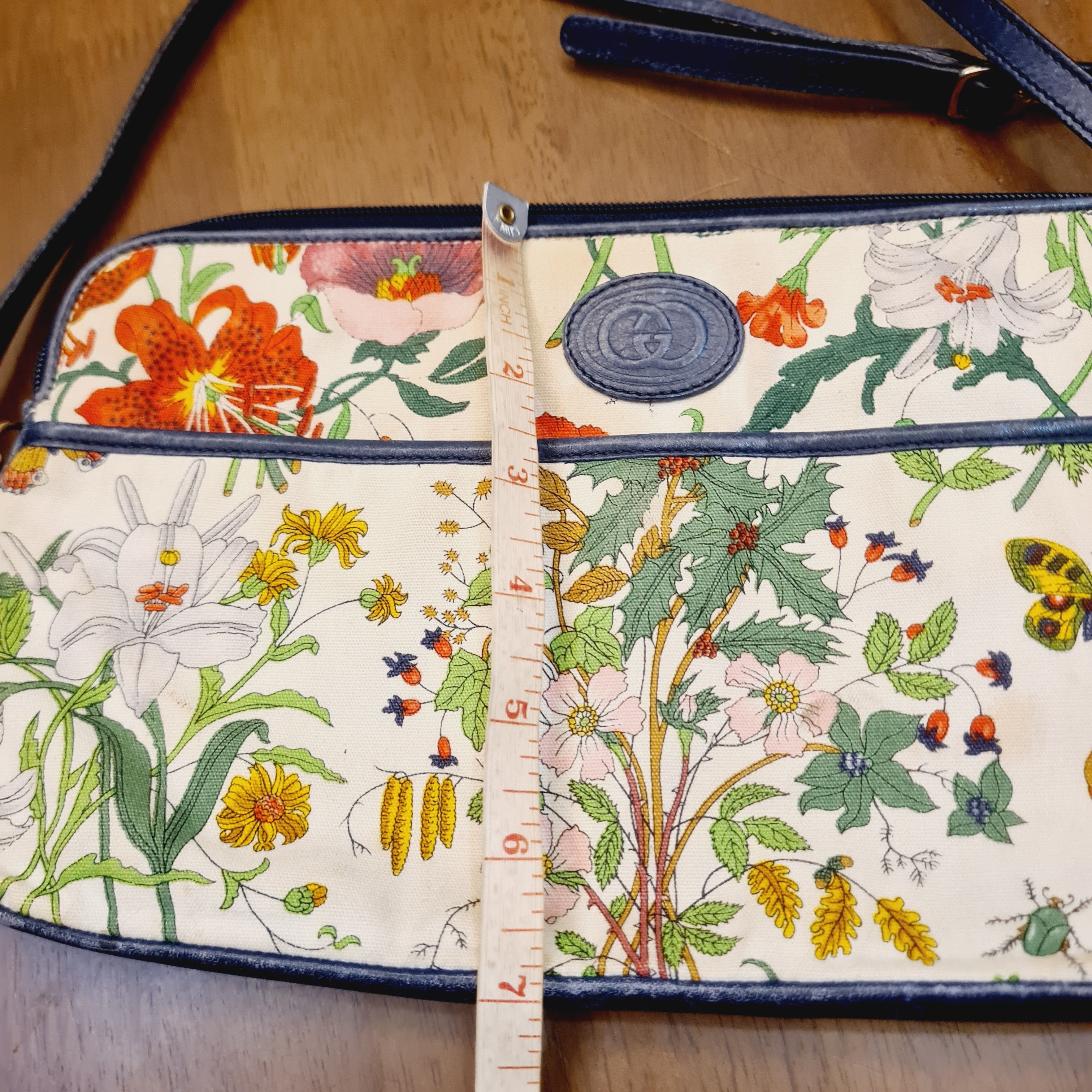 Gucci Vintage Gucci floral print crossbody bag Size ONE SIZE - 14 Thumbnail
