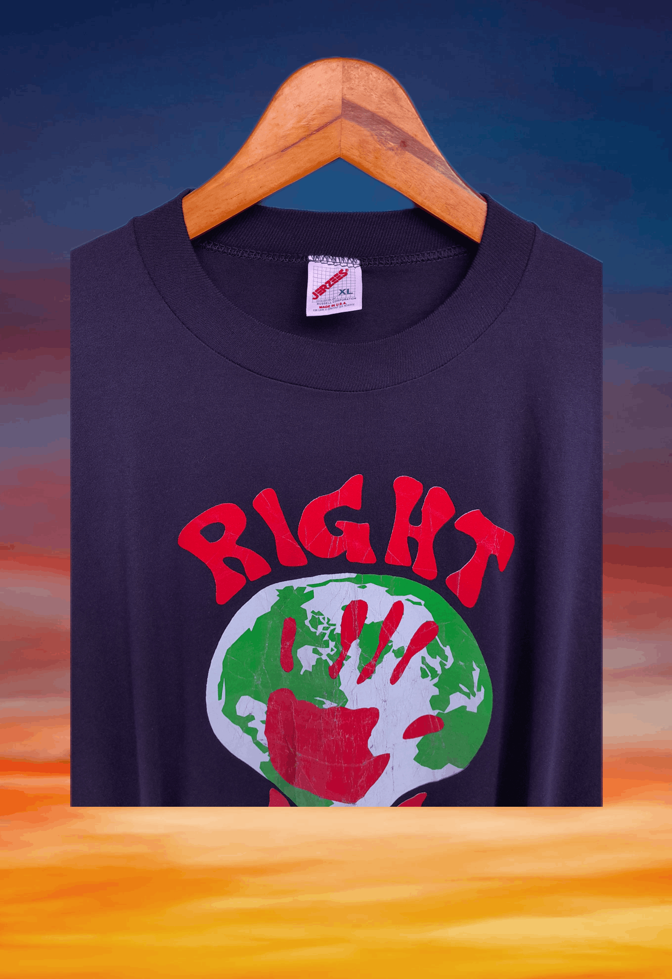 Rap Tees Vintage 90s Save Earth Right Now raptee style Size US XL / EU 56 / 4 - 5 Thumbnail