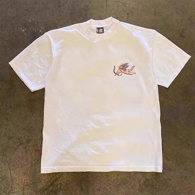 Vintage White washed vintage Cupid print t-shirt Size US M / EU 48-50 / 2 - 2 Thumbnail