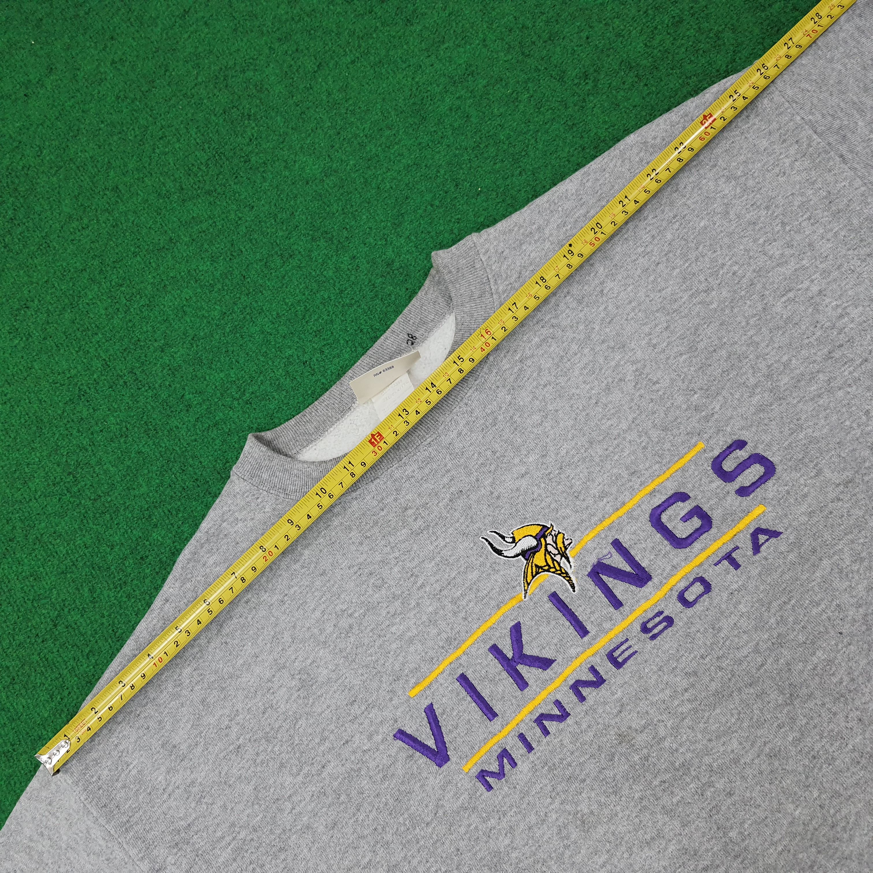 NFL Vintage Minnesota Vikings NFL Team Sports Sweatshirt C246N28 Size US XL / EU 56 / 4 - 9 Thumbnail