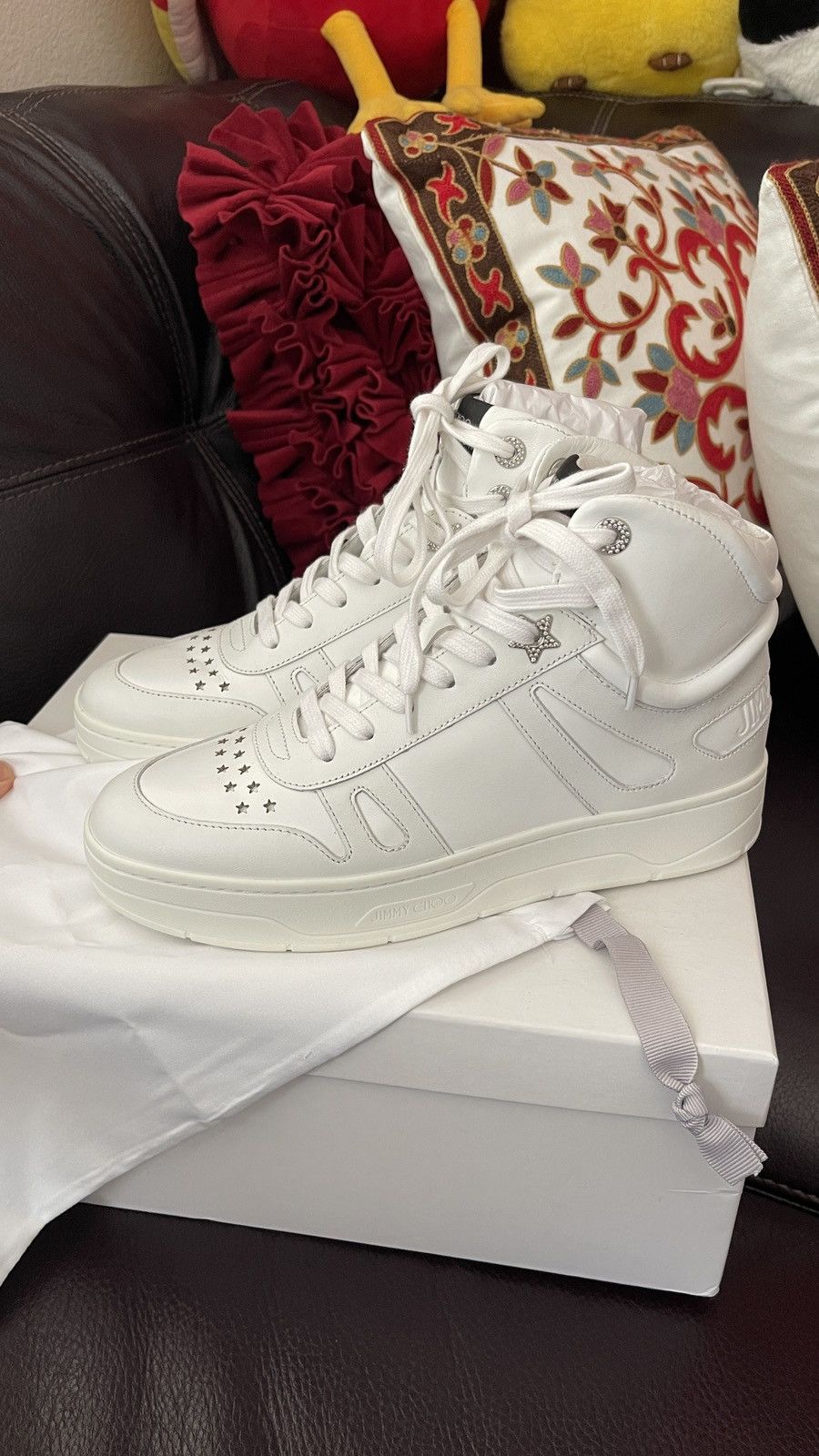 Jimmy Choo Jimmy Choo Hawaii low-top sneakers size 39 (8.5) brand new Size US 8.5 / IT 38.5 - 10 Thumbnail